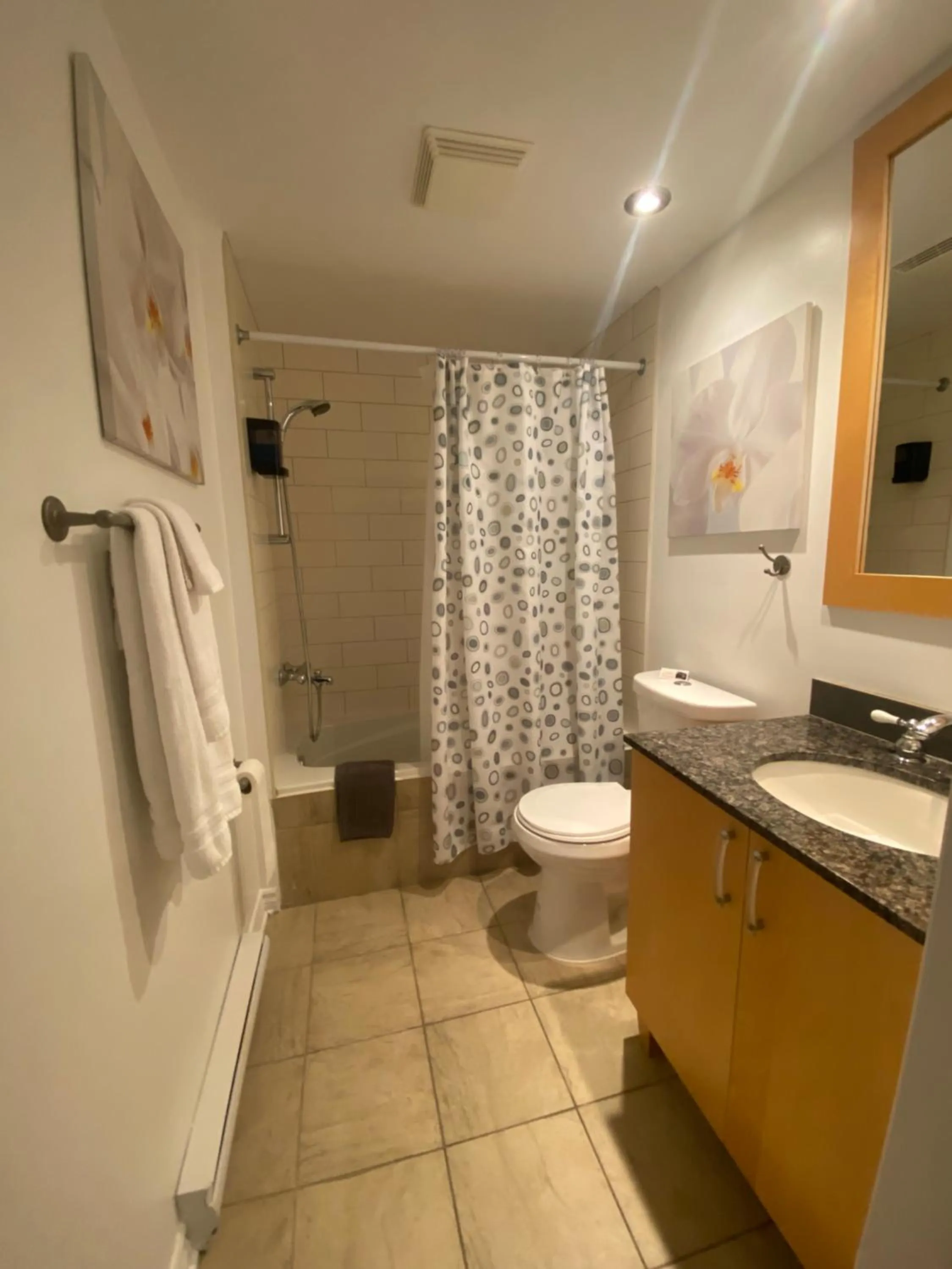 Bathroom in ApartHotelMontreal by Les Terrasses Saint Urbain 2225I2