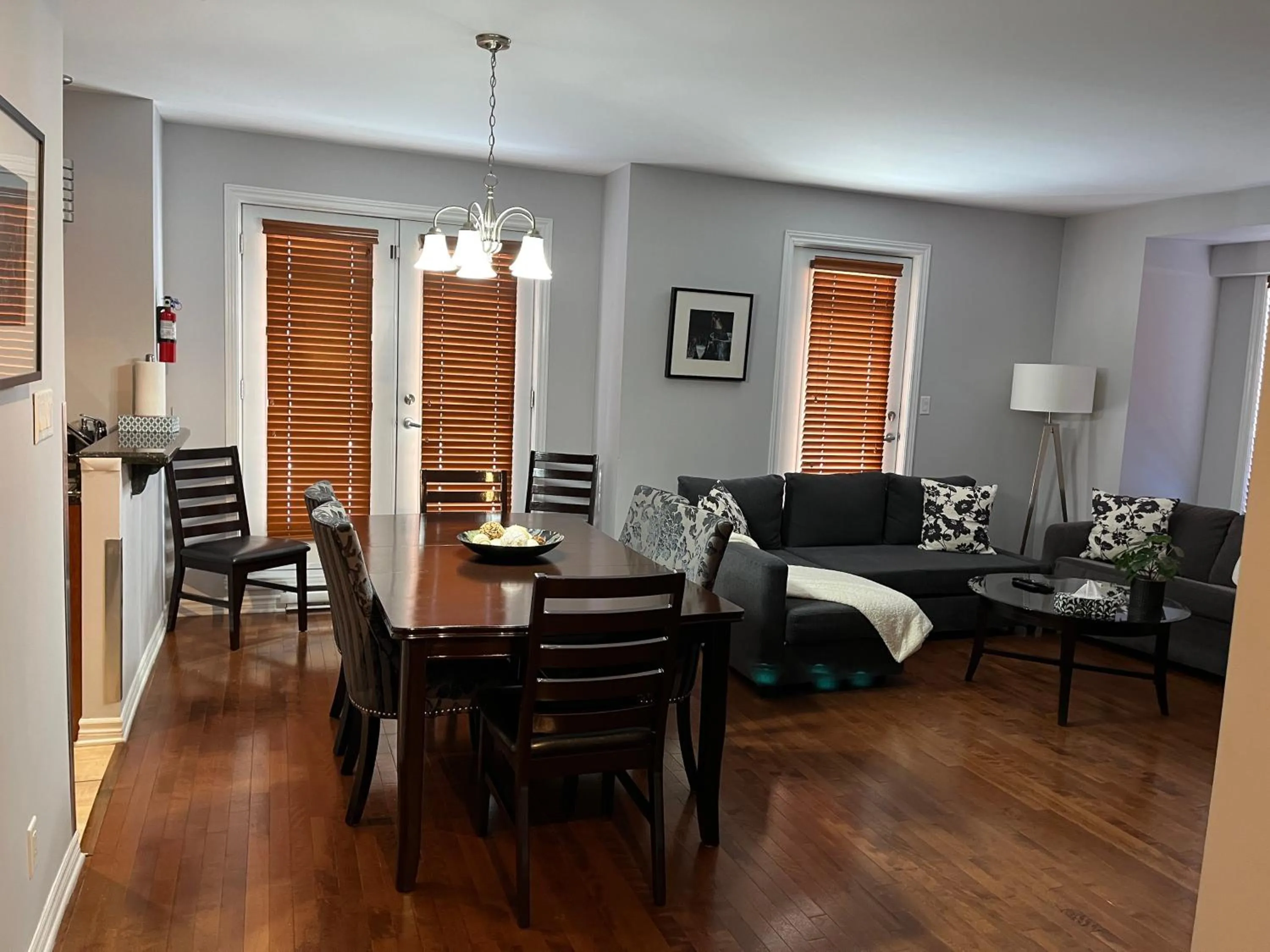 Living room in ApartHotelMontreal by Les Terrasses Saint Urbain 2225I2