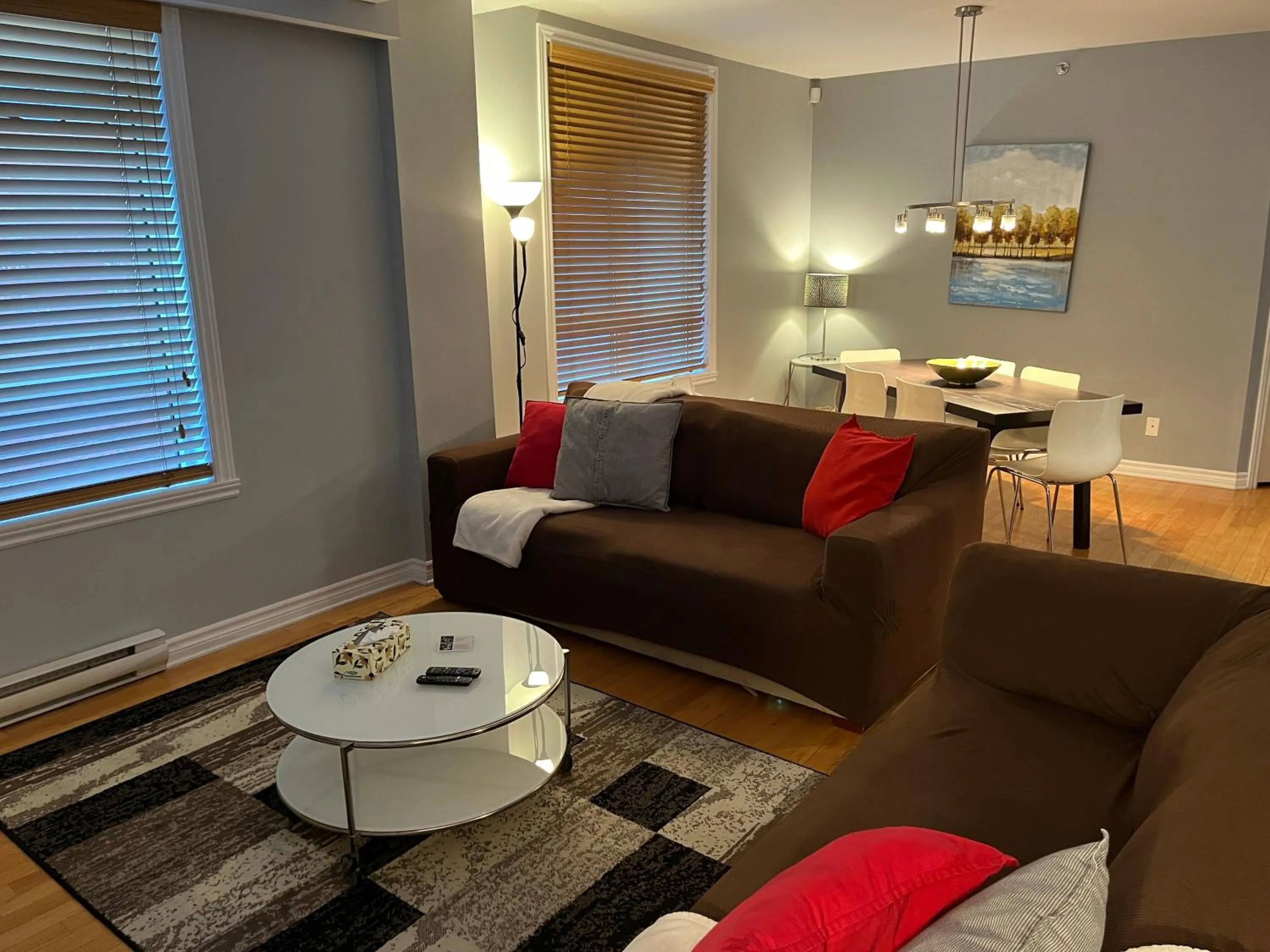 Living room in ApartHotelMontreal by Les Terrasses Saint Urbain 2225I2