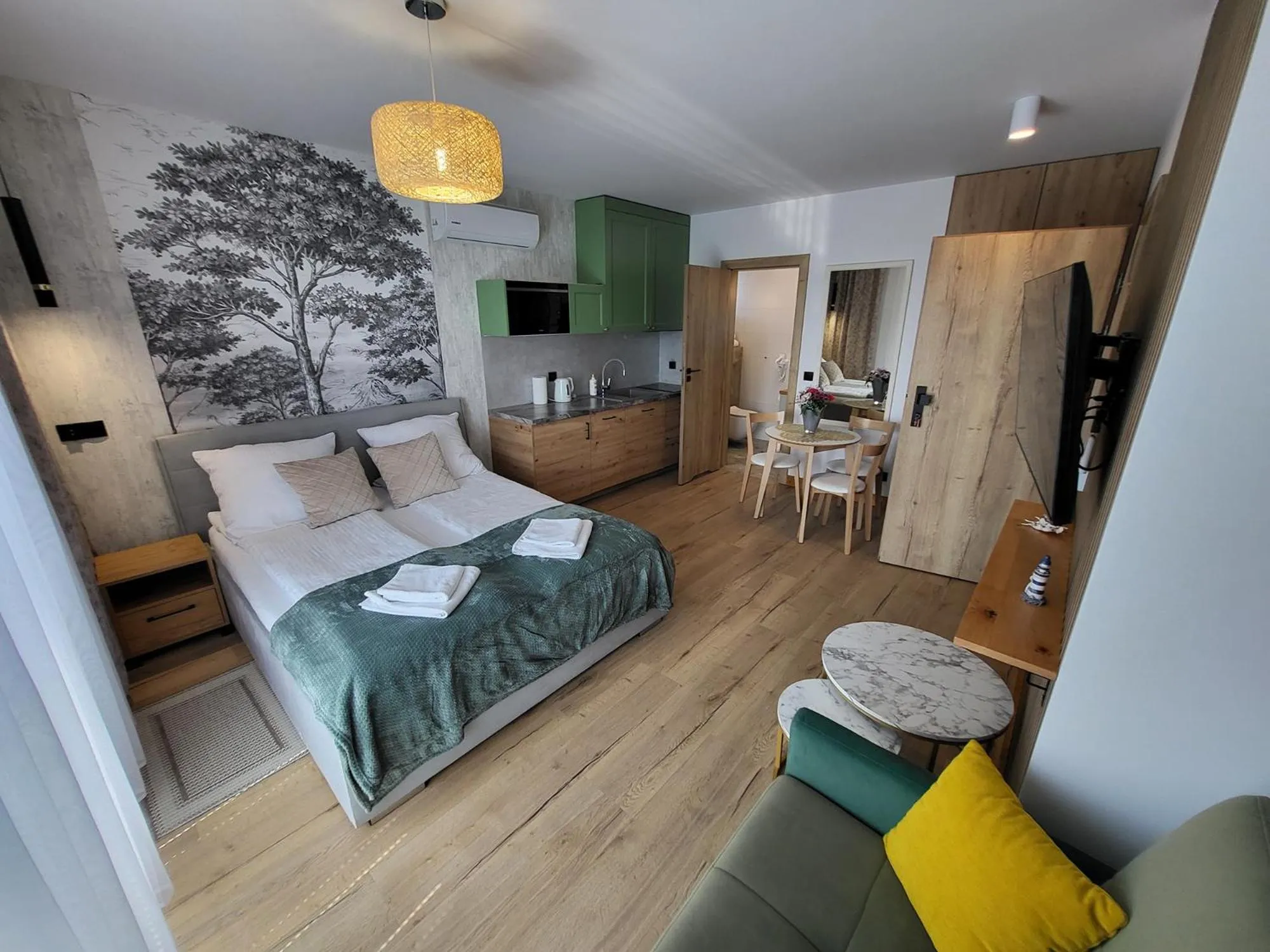 Bed in Zatoka Wypoczynku Apartamenty