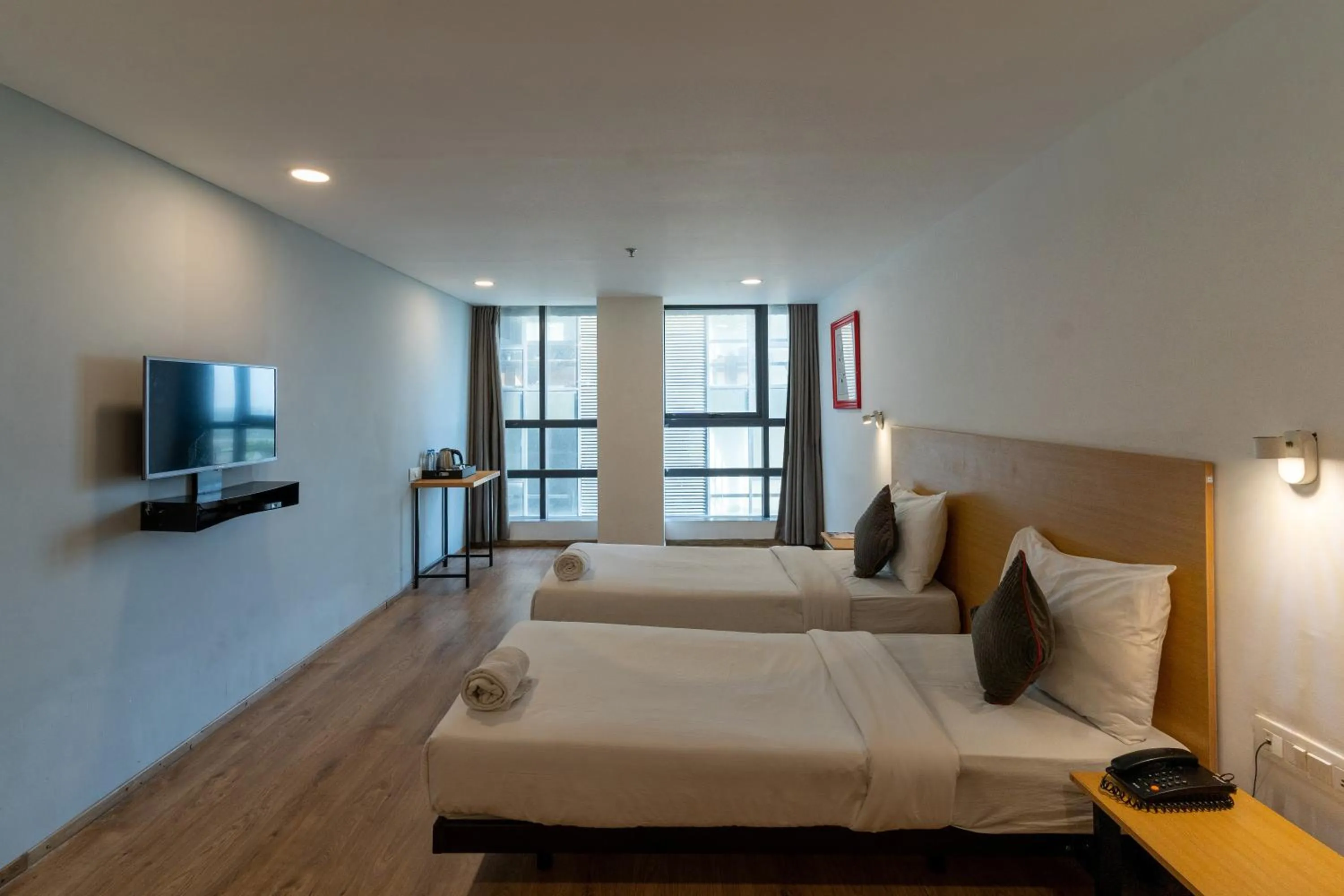 Bed in Hotel Sunflare