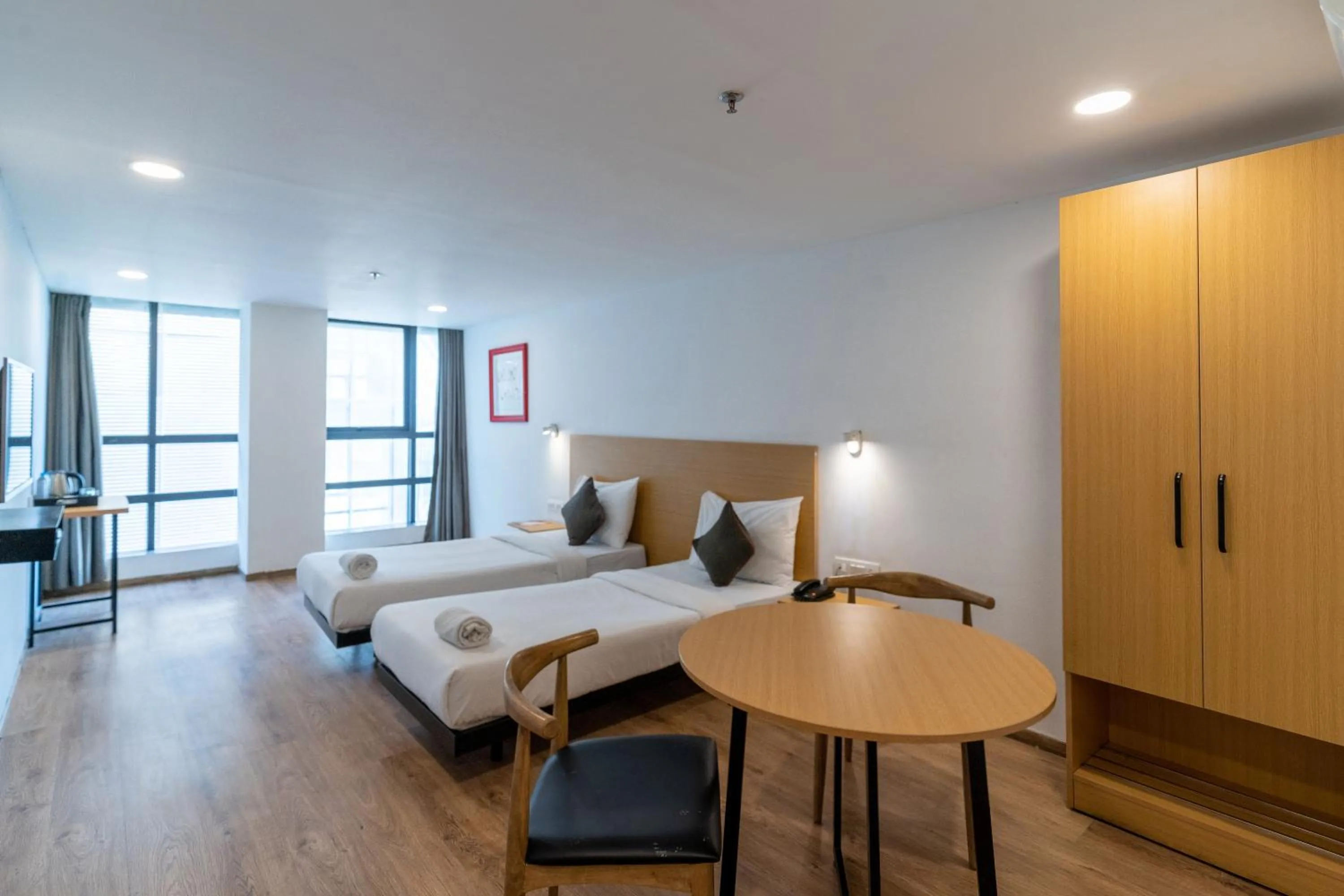 Bed in Hotel Sunflare