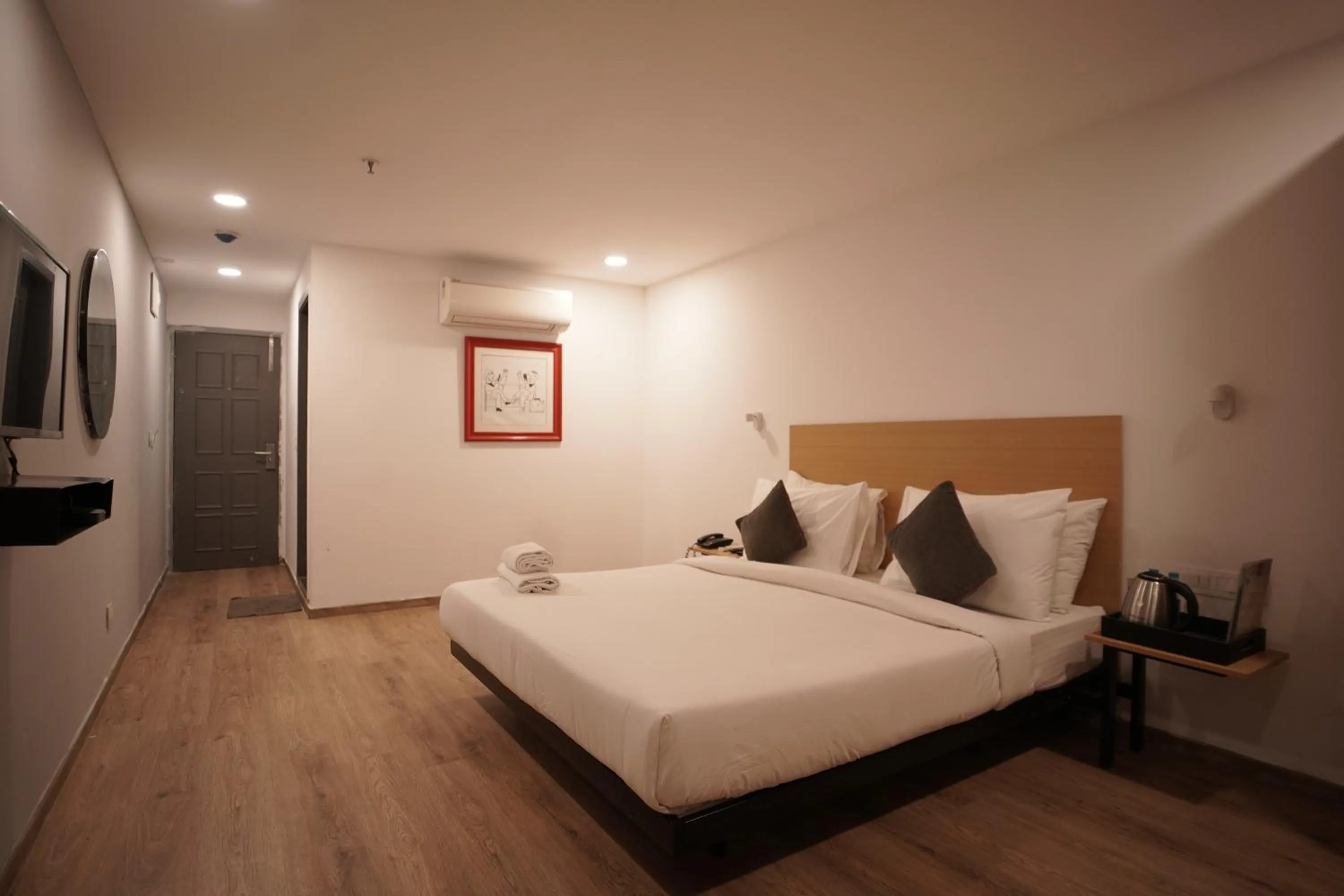 Bed in Hotel Sunflare