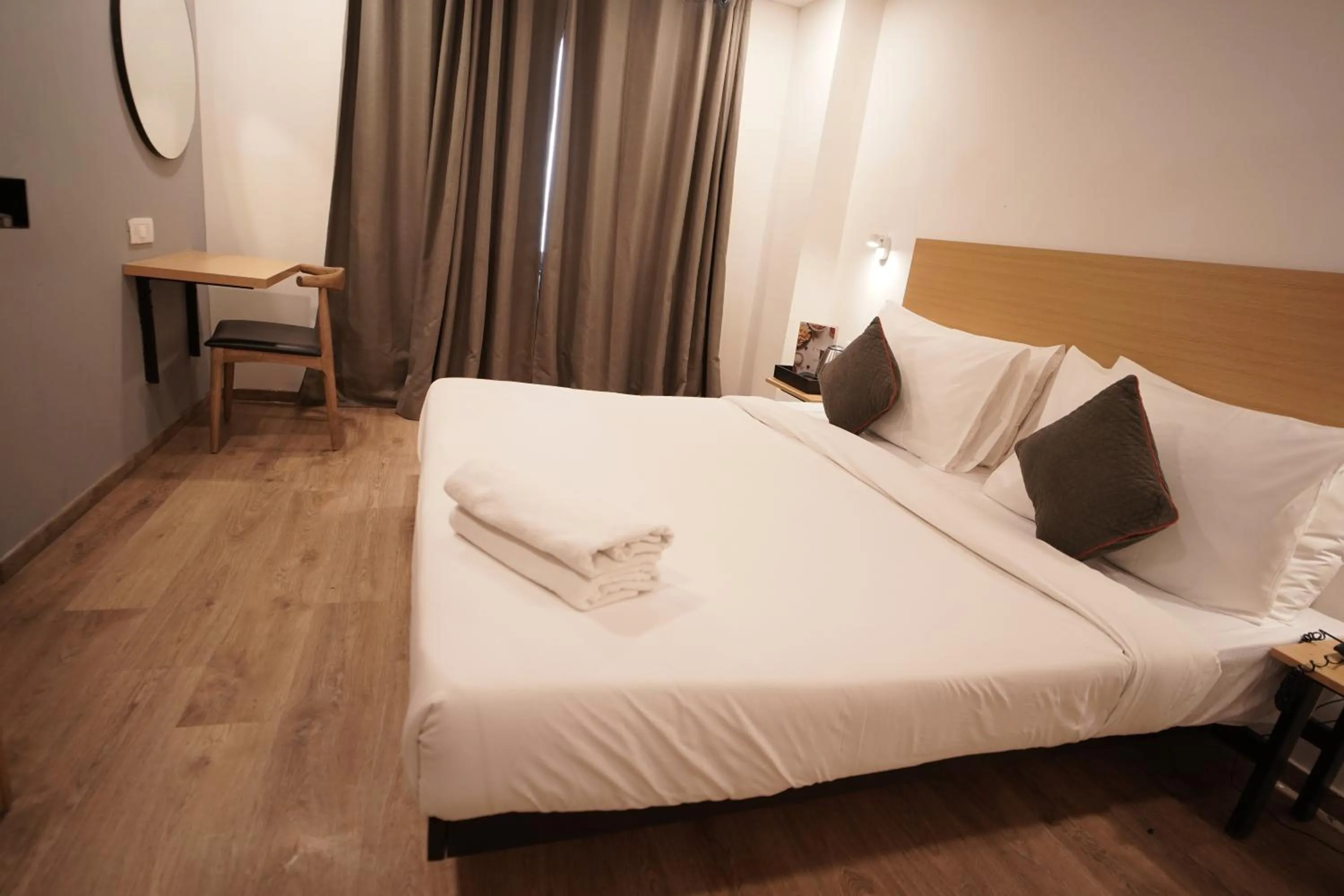 Bed in Hotel Sunflare