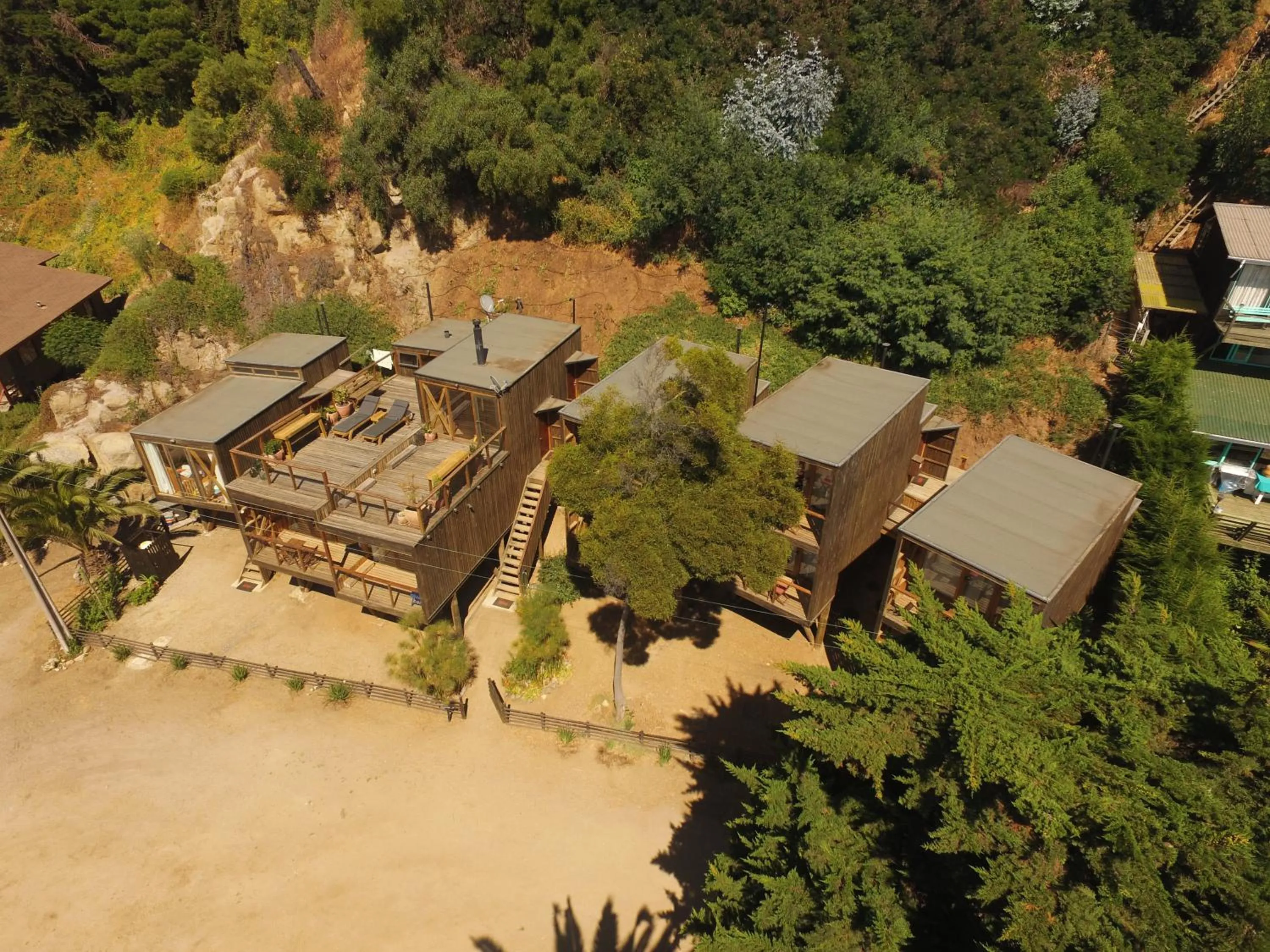 Bird's eye view in La Ritoqueña Hotel de Playa