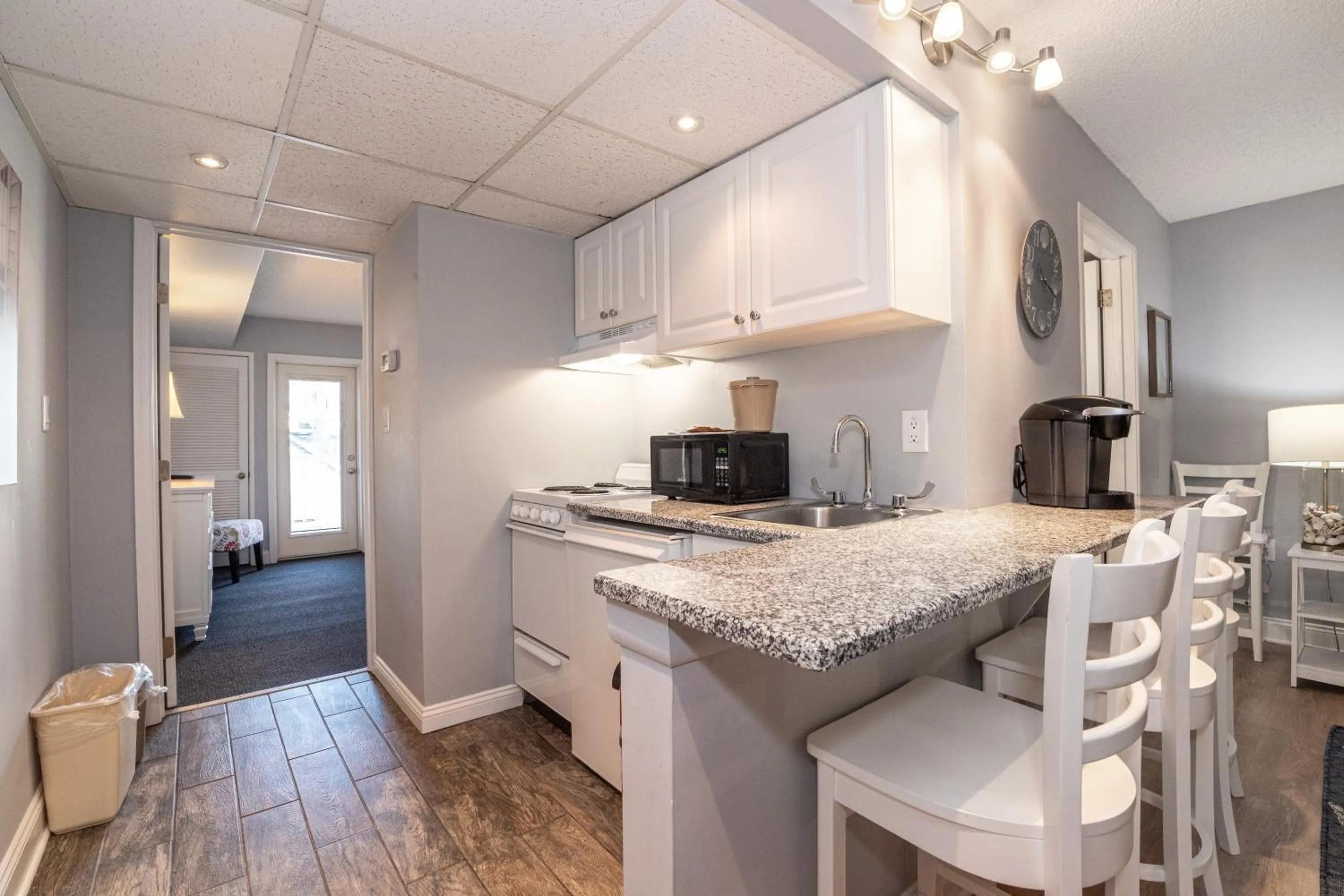 kitchen in Biscayne Suites