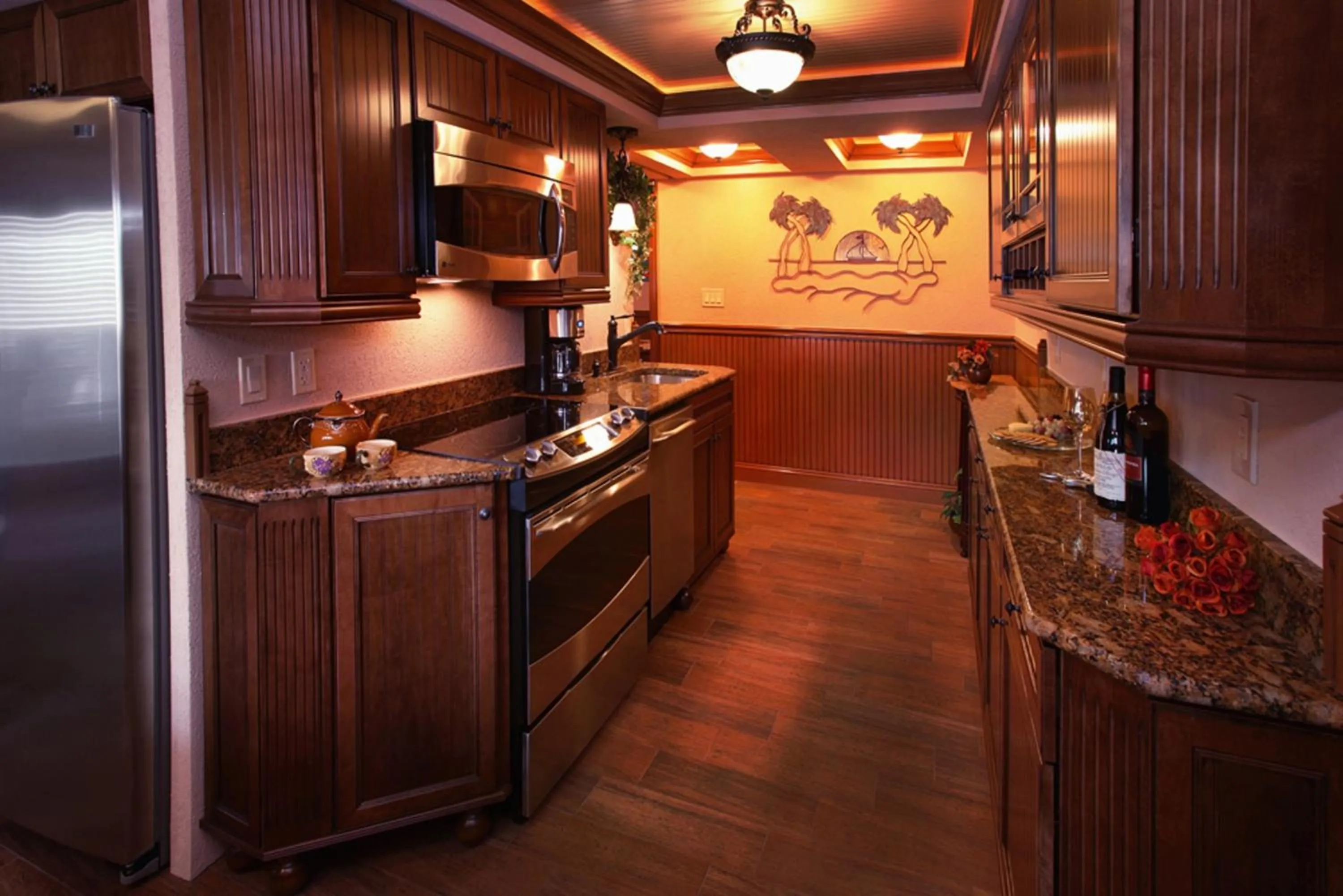 Kitchen or kitchenette in Biscayne Suites