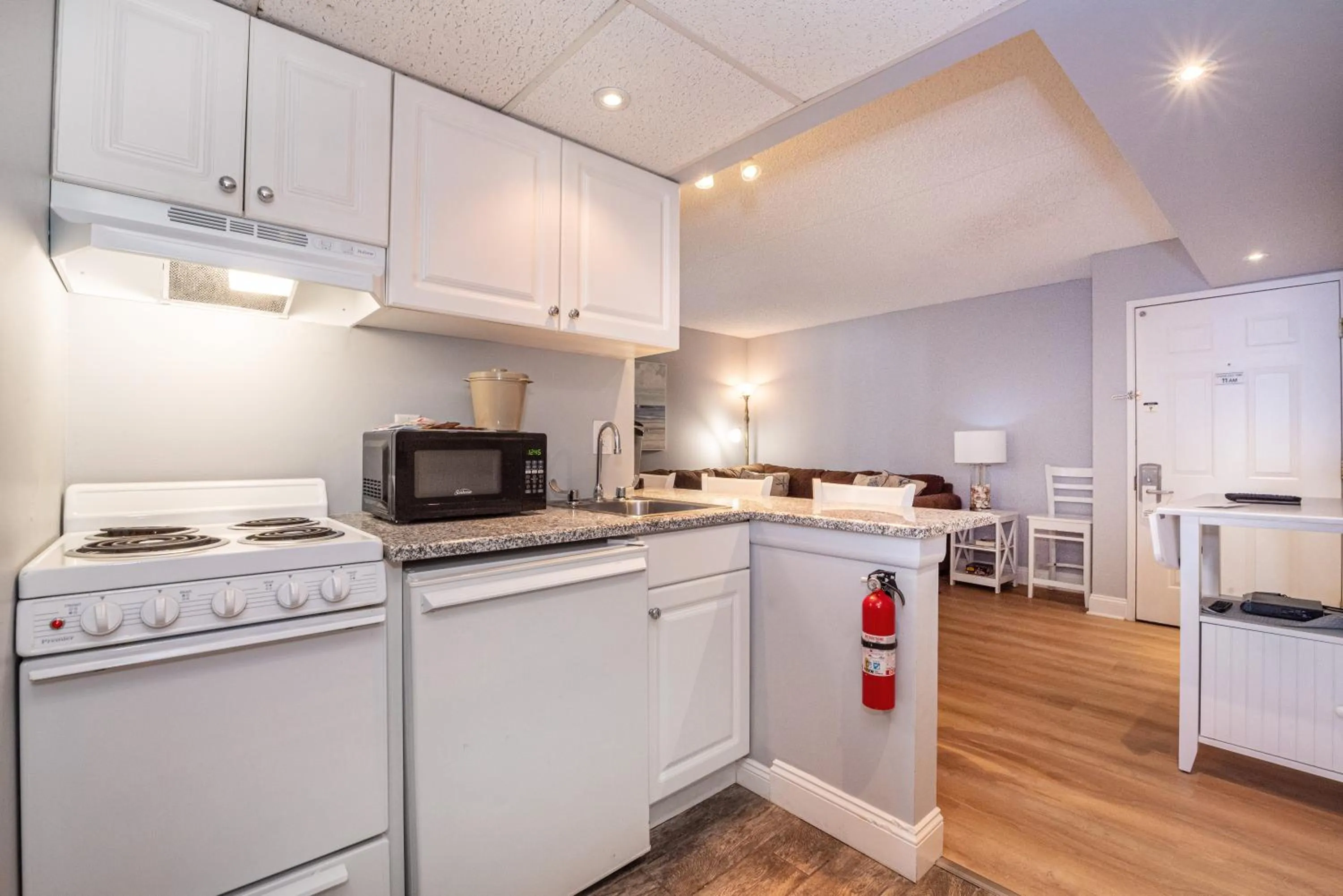 kitchen in Biscayne Suites