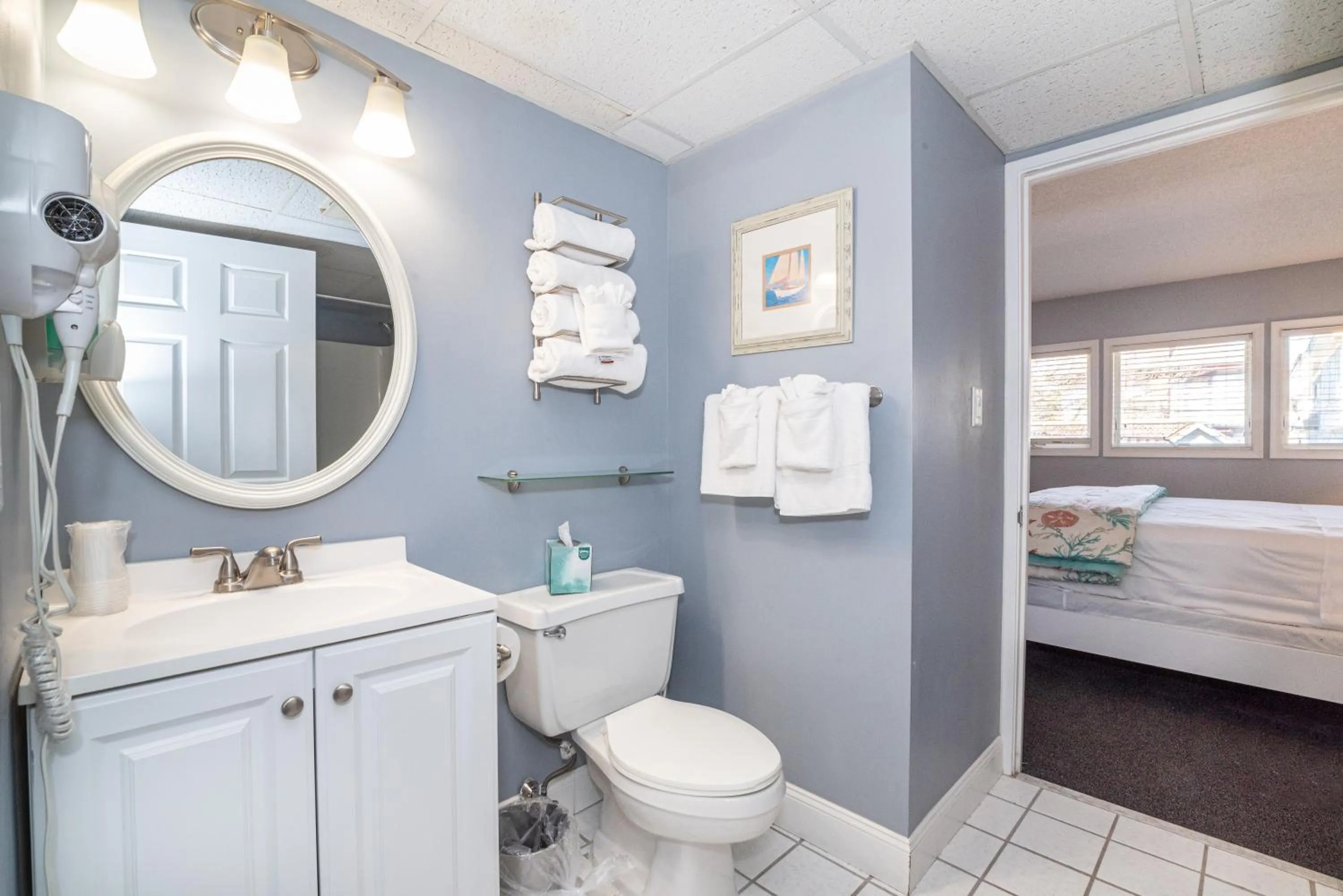 Bathroom in Biscayne Suites