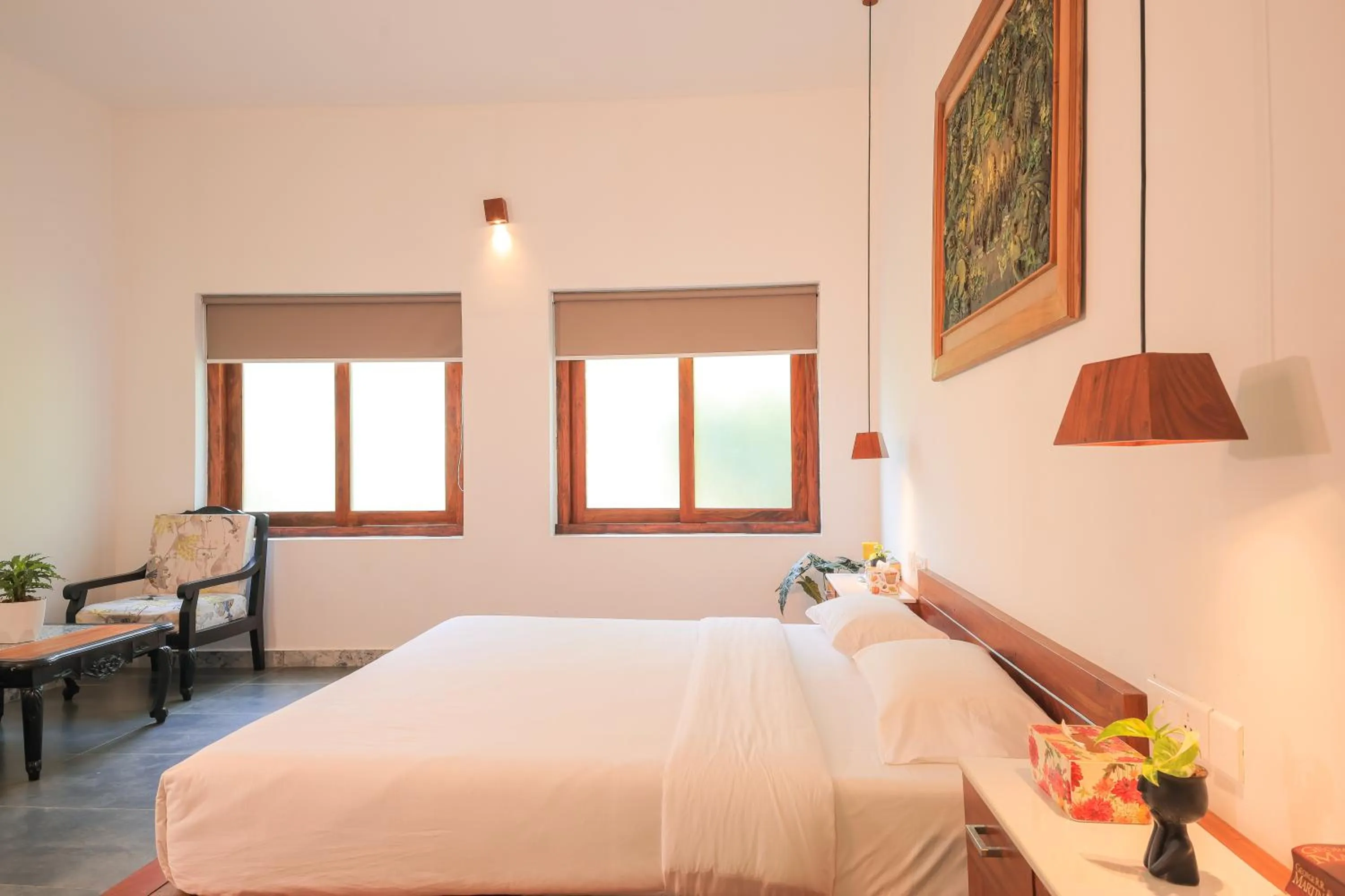 Photo of the whole room in Softouch Ayurveda Village Kerala