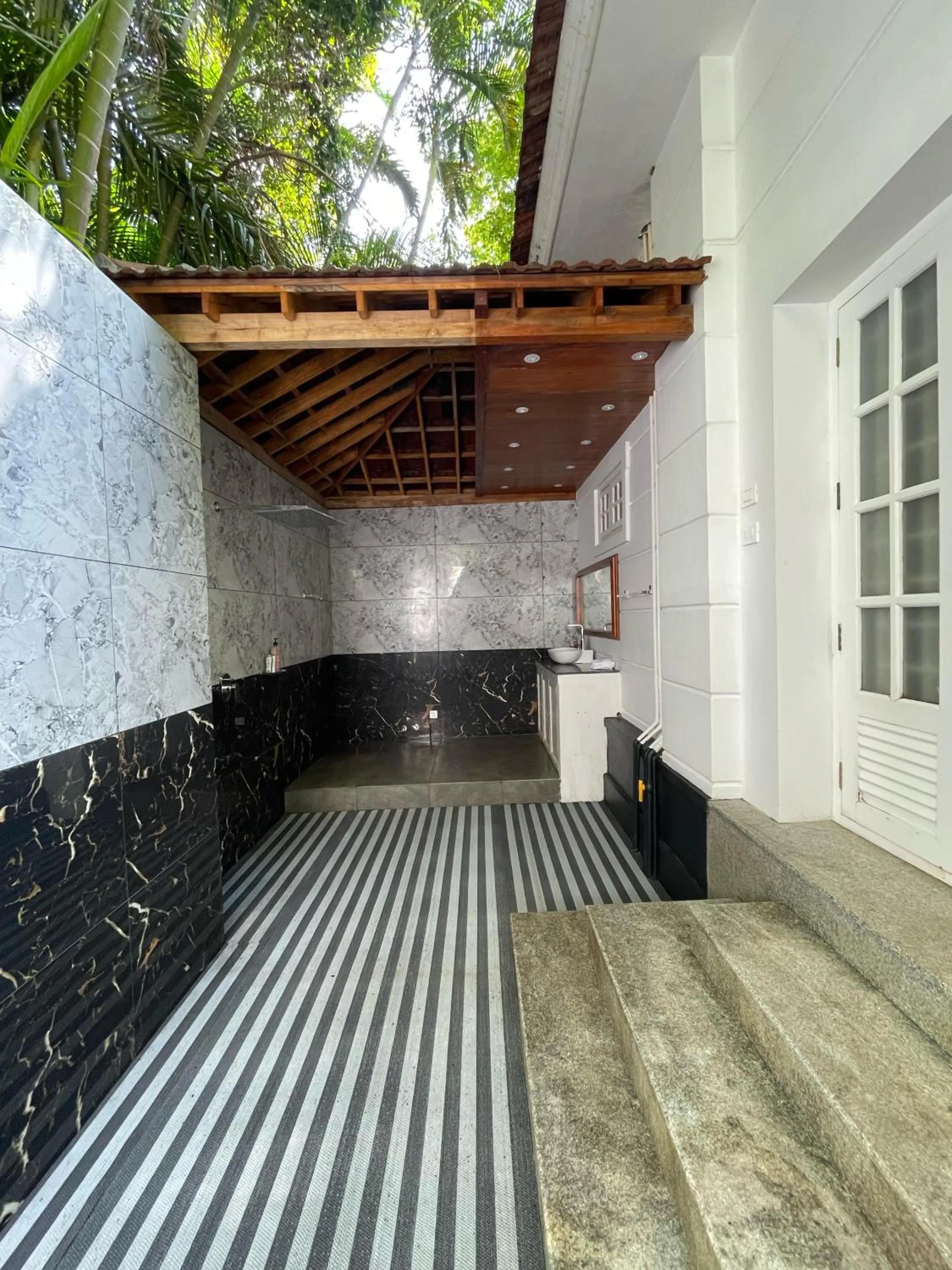 Toilet in Softouch Ayurveda Village Kerala