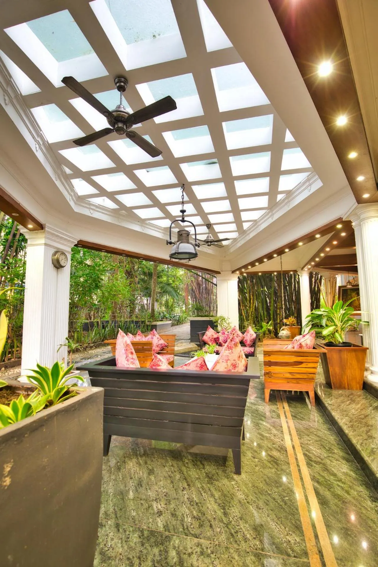 Patio in Softouch Ayurveda Village Kerala