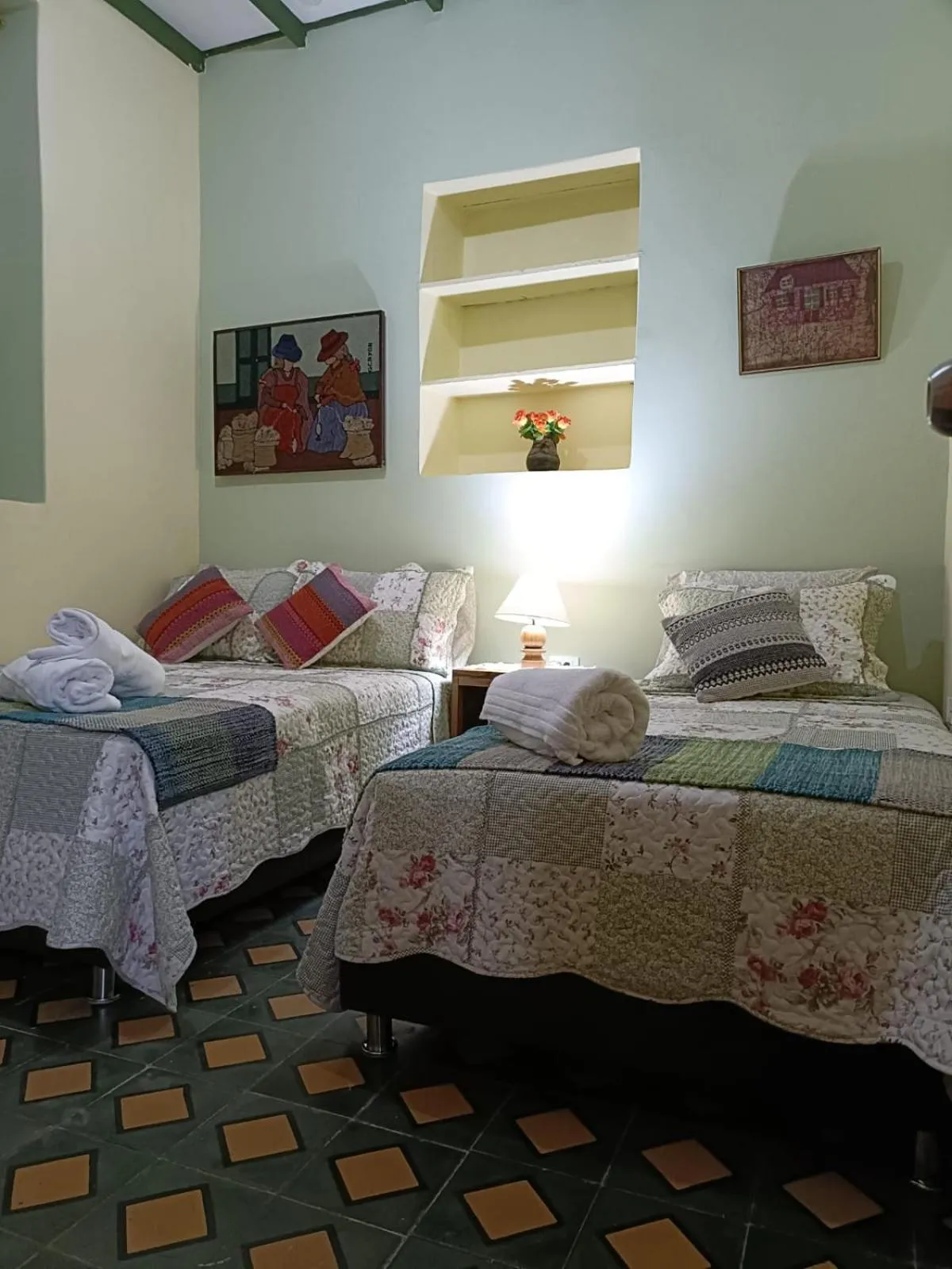 Bed in Posada Las Bromelias