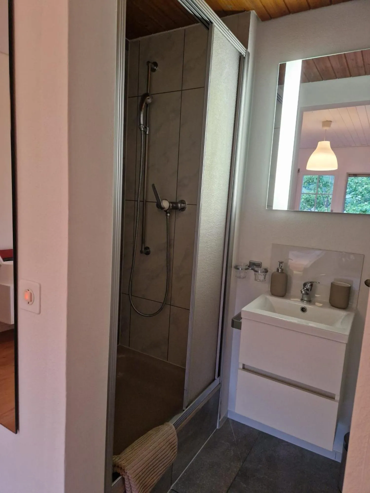 Shower in Hotel Chalet Bellerive