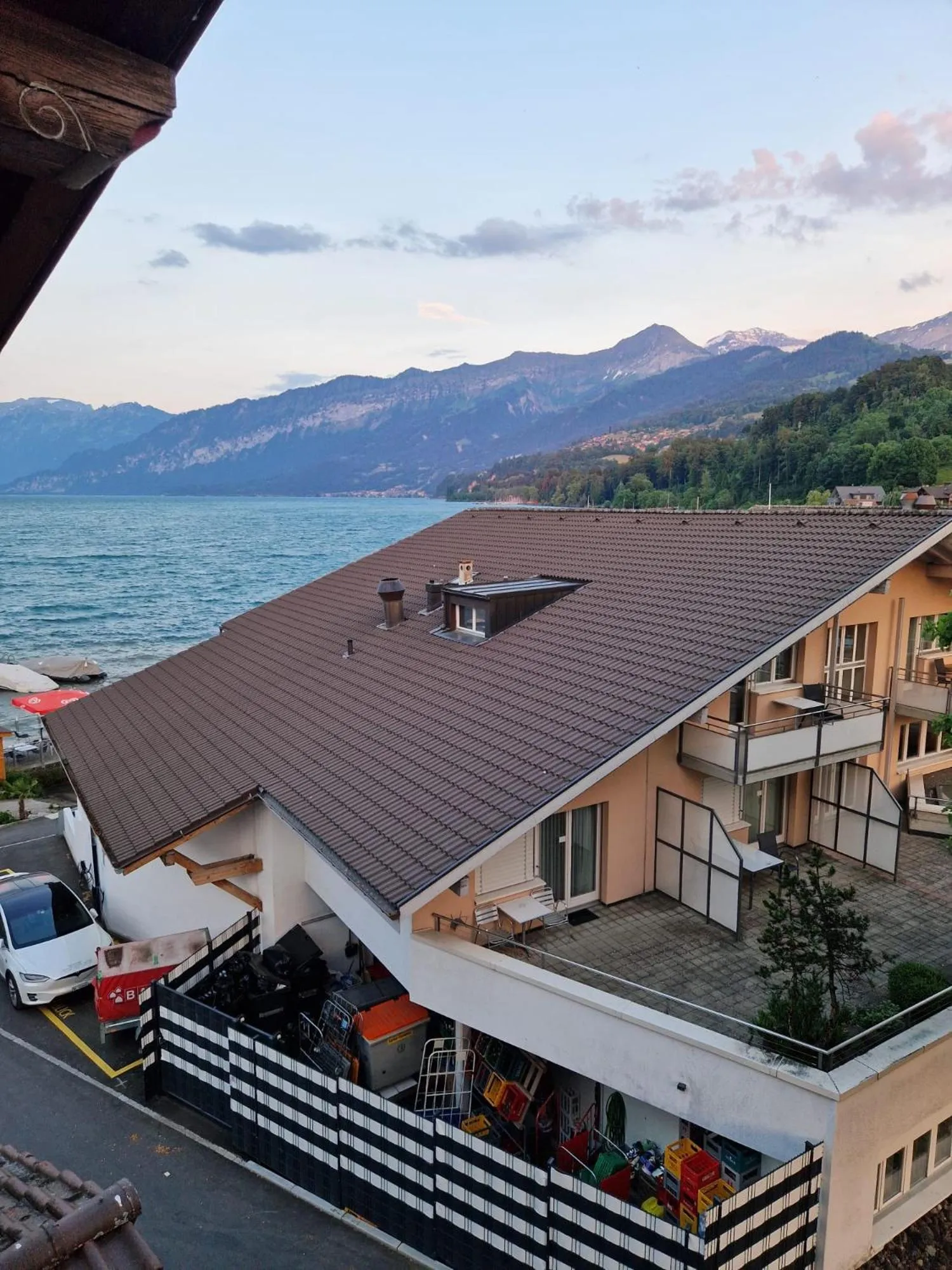 Lake view in Hotel Chalet Bellerive