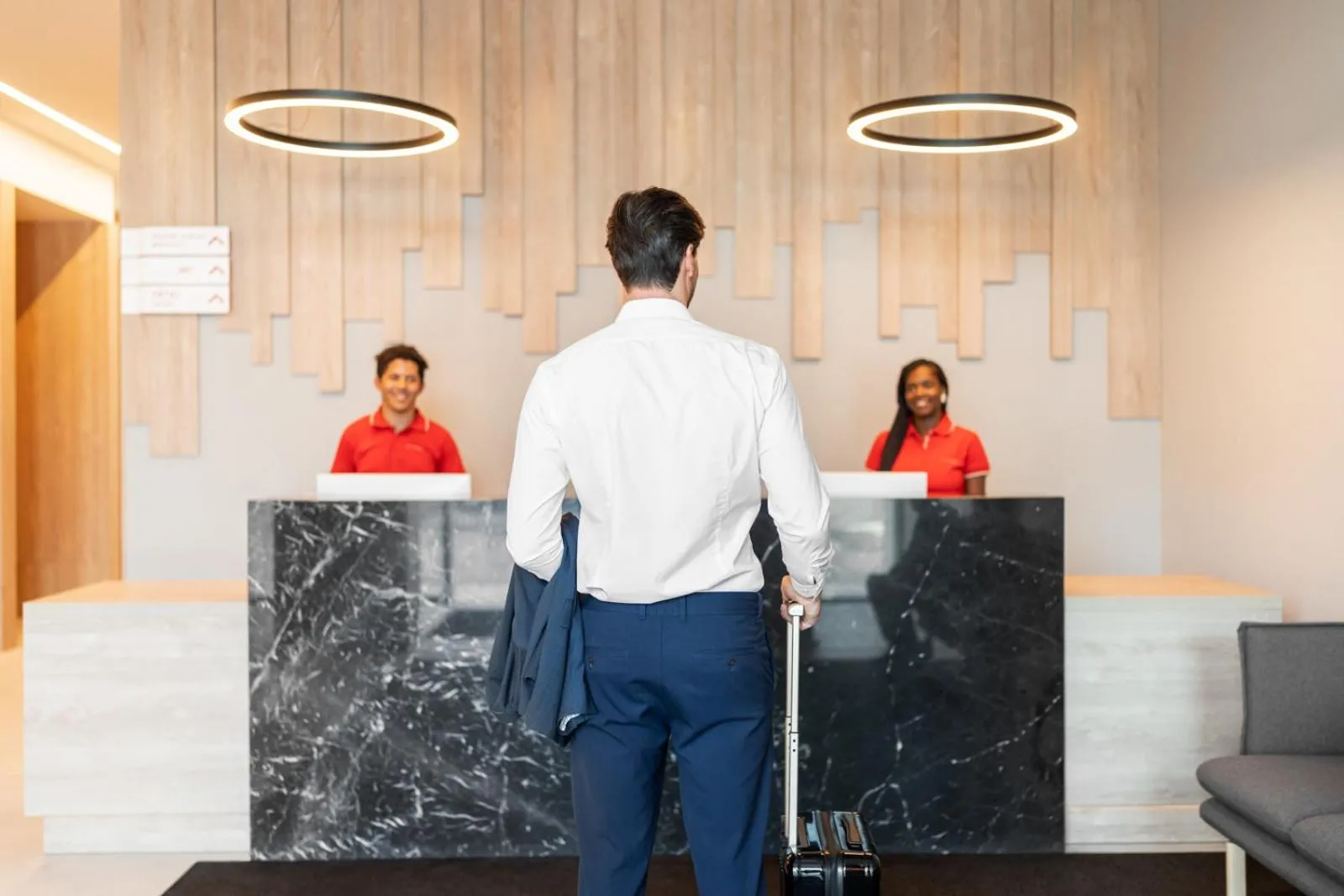 Lobby or reception in Moov Hotel Lisboa Oriente