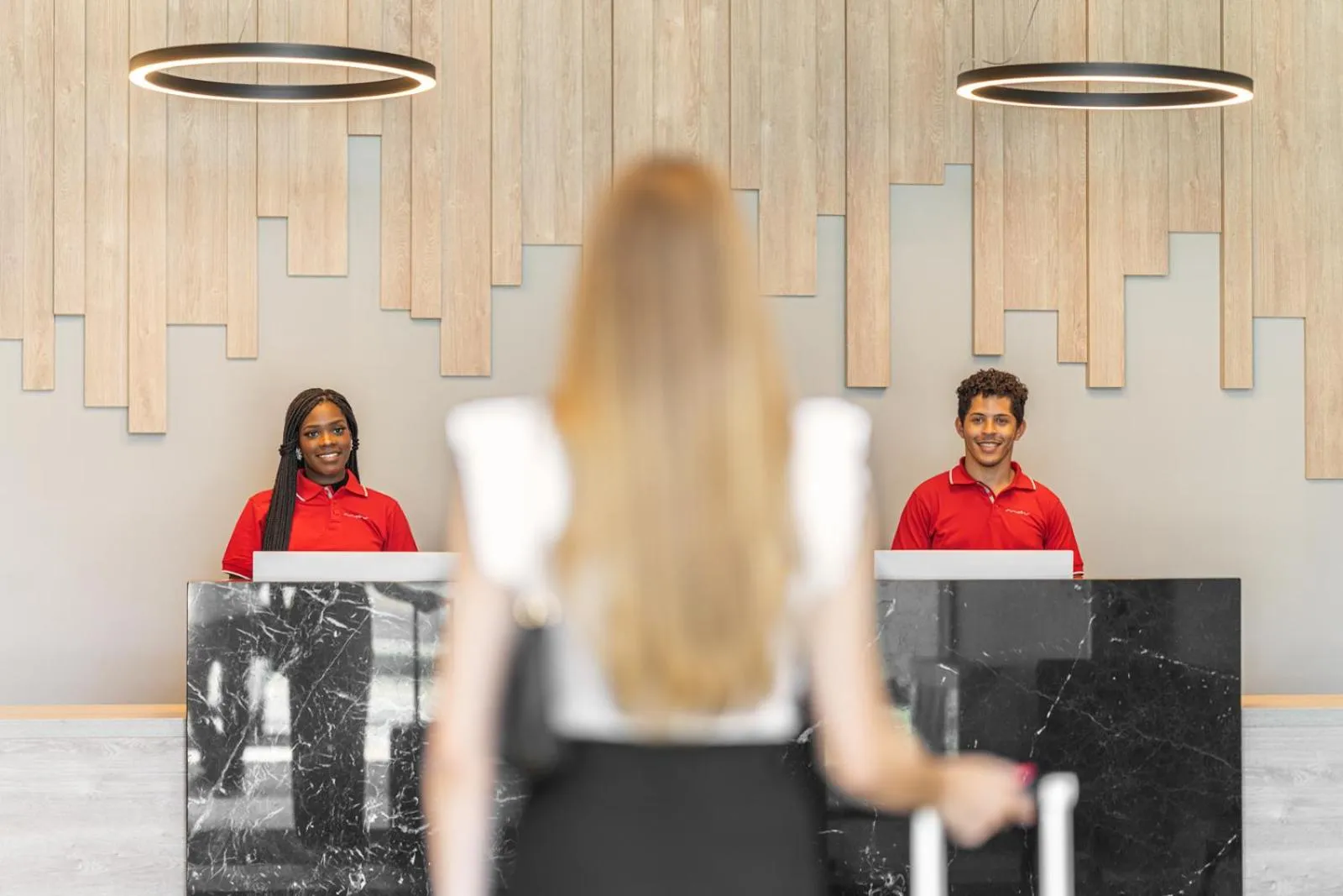 Lobby or reception in Moov Hotel Lisboa Oriente