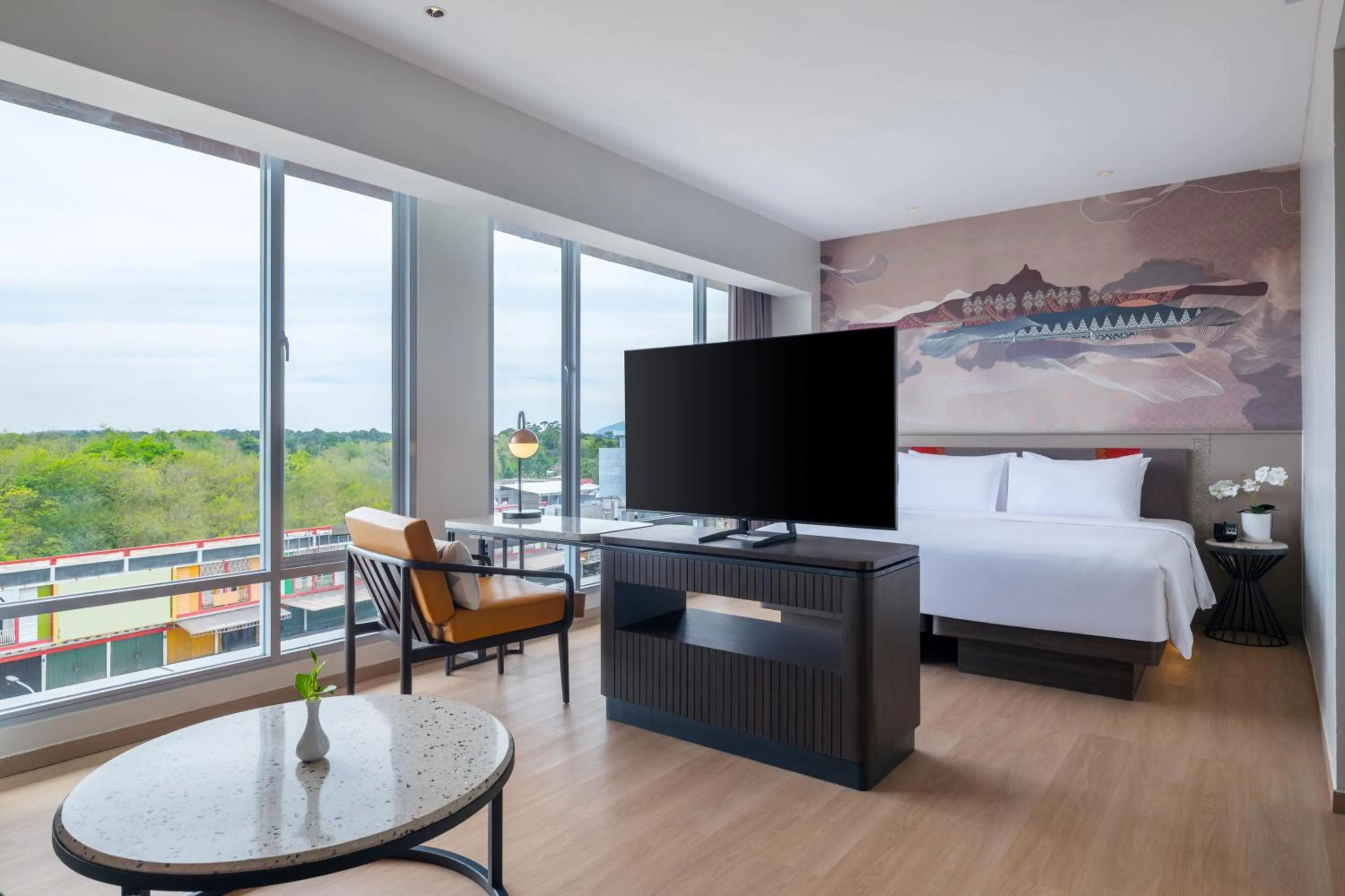 Bedroom, Bed in Hotel Santika Lahat