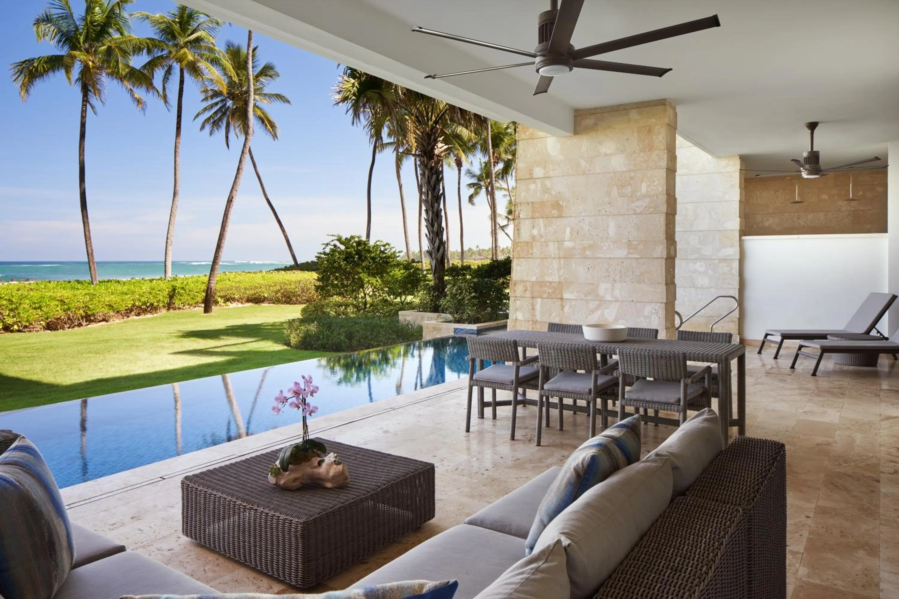Patio in Residences at Dorado Beach, a Ritz Carlton Reserve