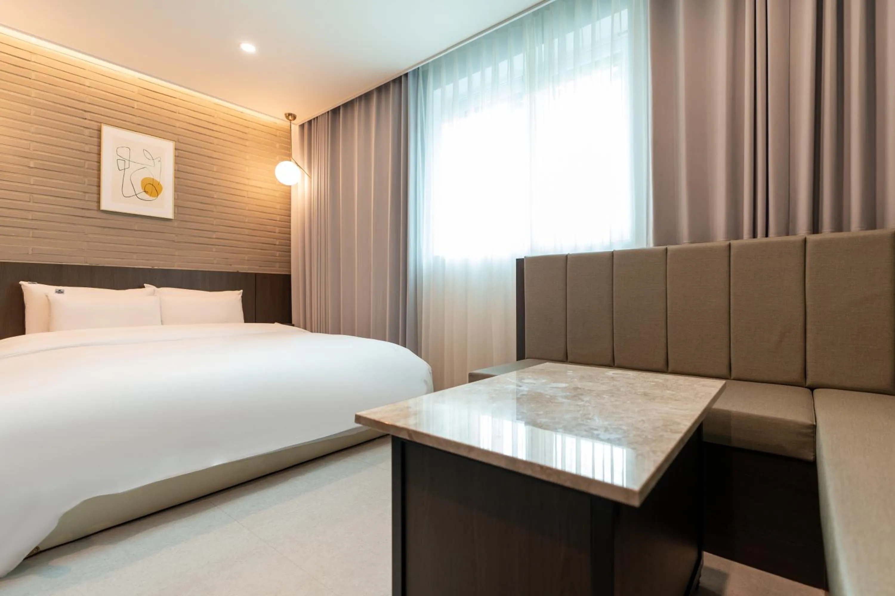 Bed in Jecheon Hound Hotel