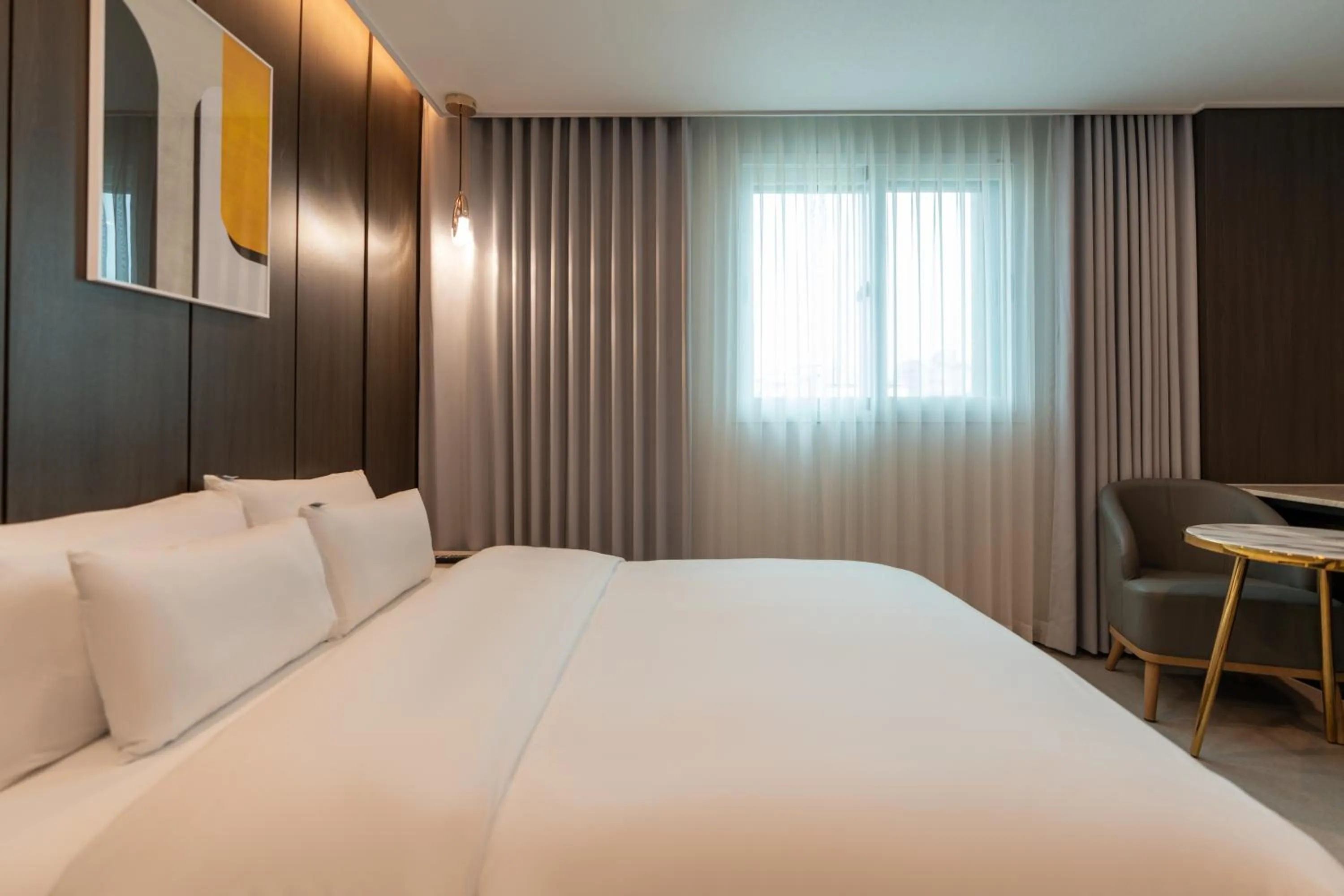 Bed in Jecheon Hound Hotel