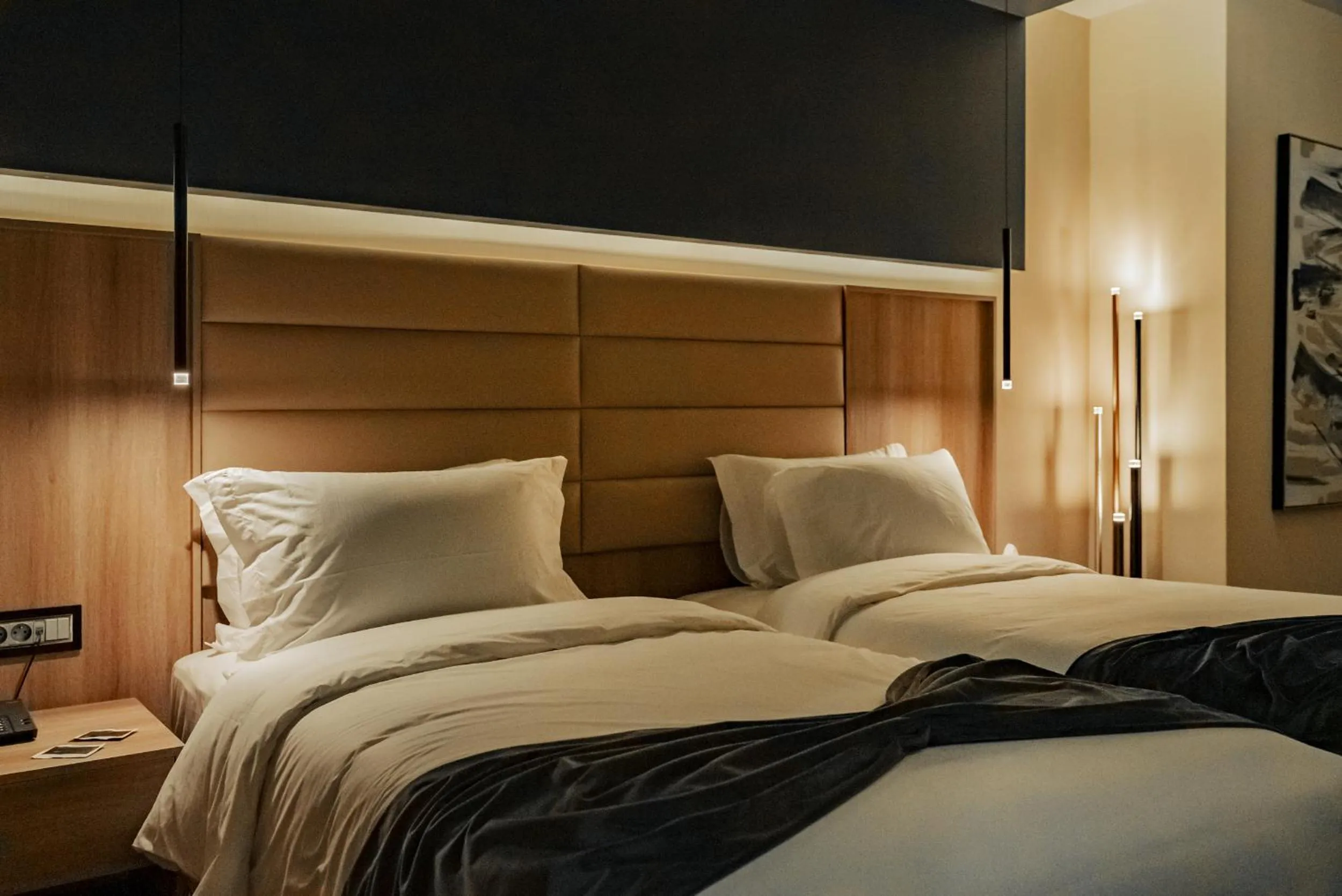 Bed in AD HOTEL HYDRA