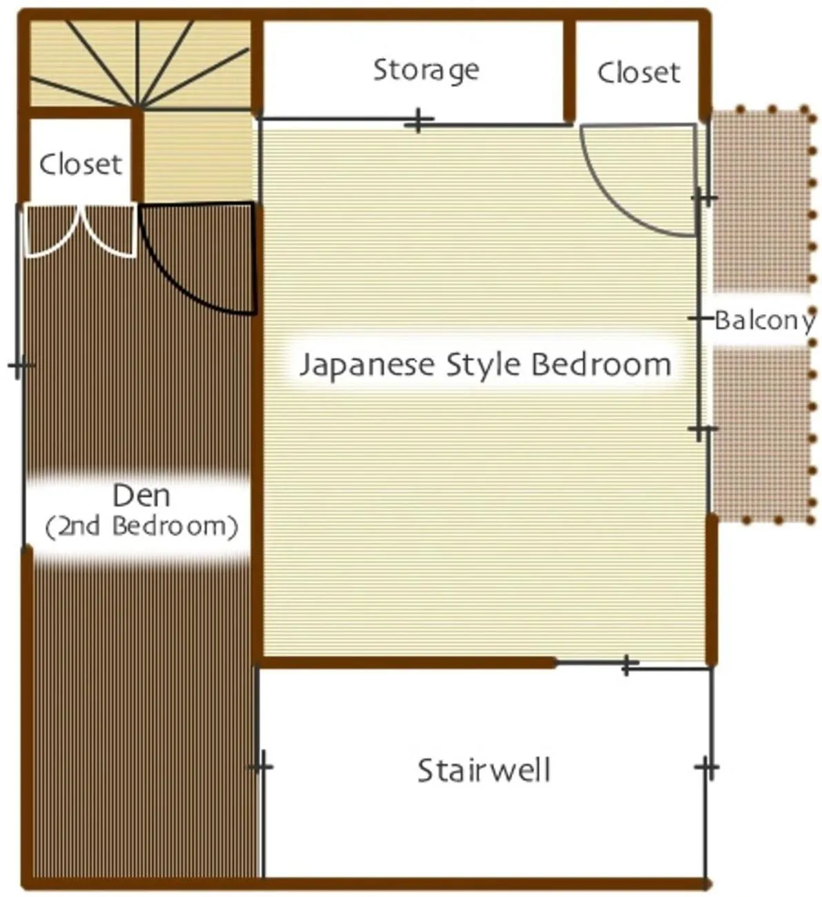 Floor plan in Maeniiya Machiya Inn
