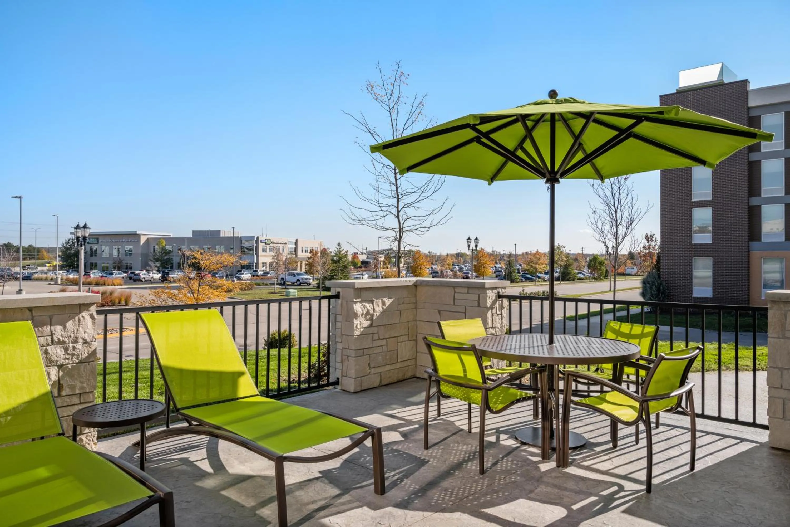 Patio in SpringHill Suites by Marriott Menomonee Falls