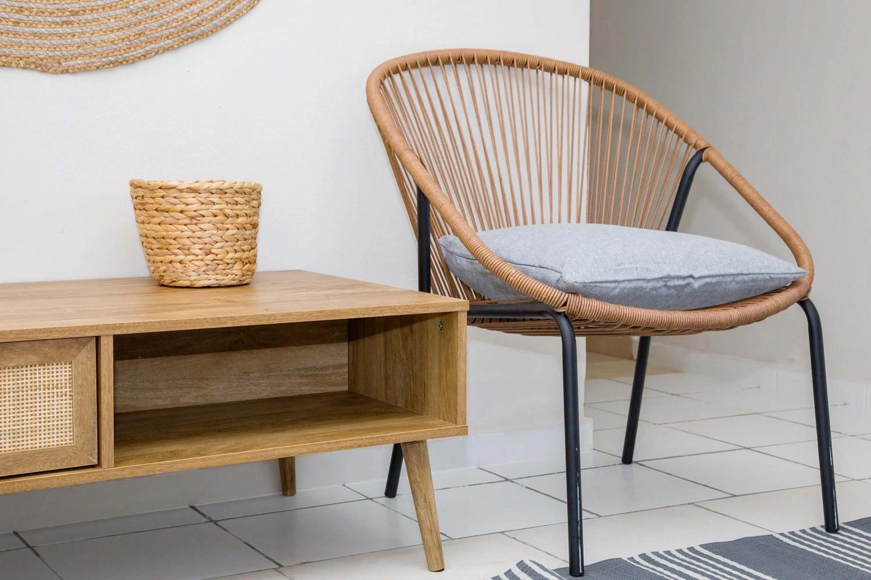 Seating area in Blue Marine Village