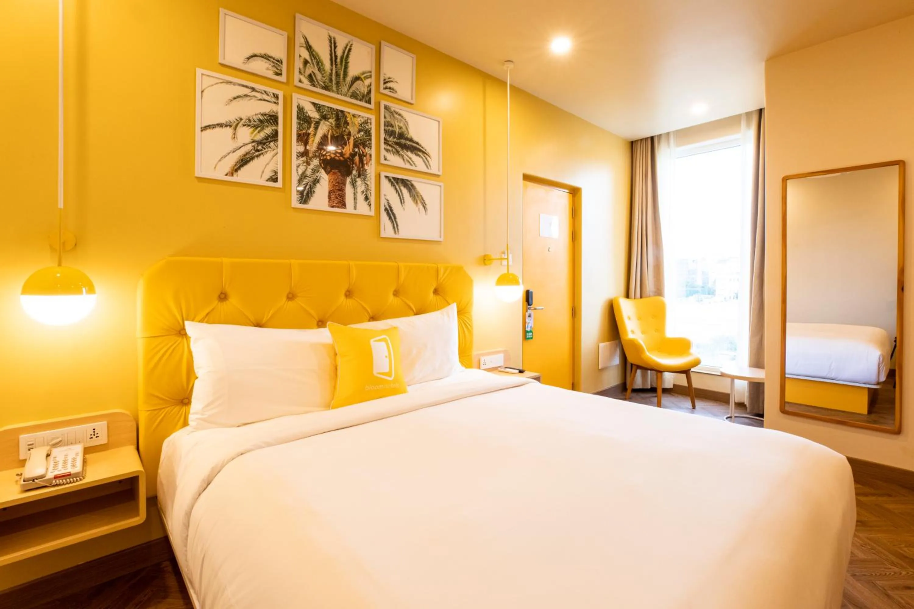 Photo of the whole room, Bed in Bloom Hub l ORR Marathahalli