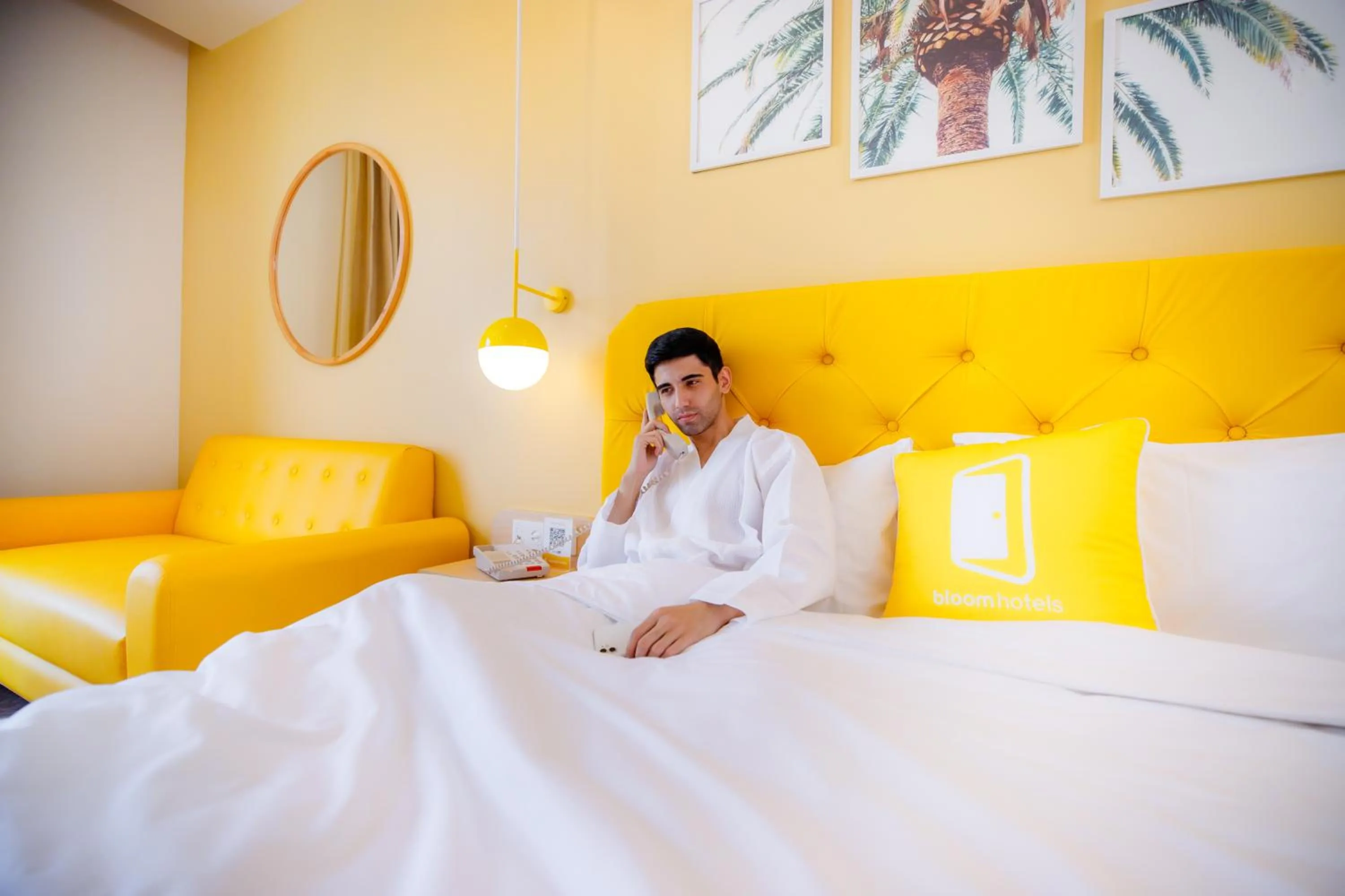 Photo of the whole room, Bed in Bloom Hub l ORR Marathahalli