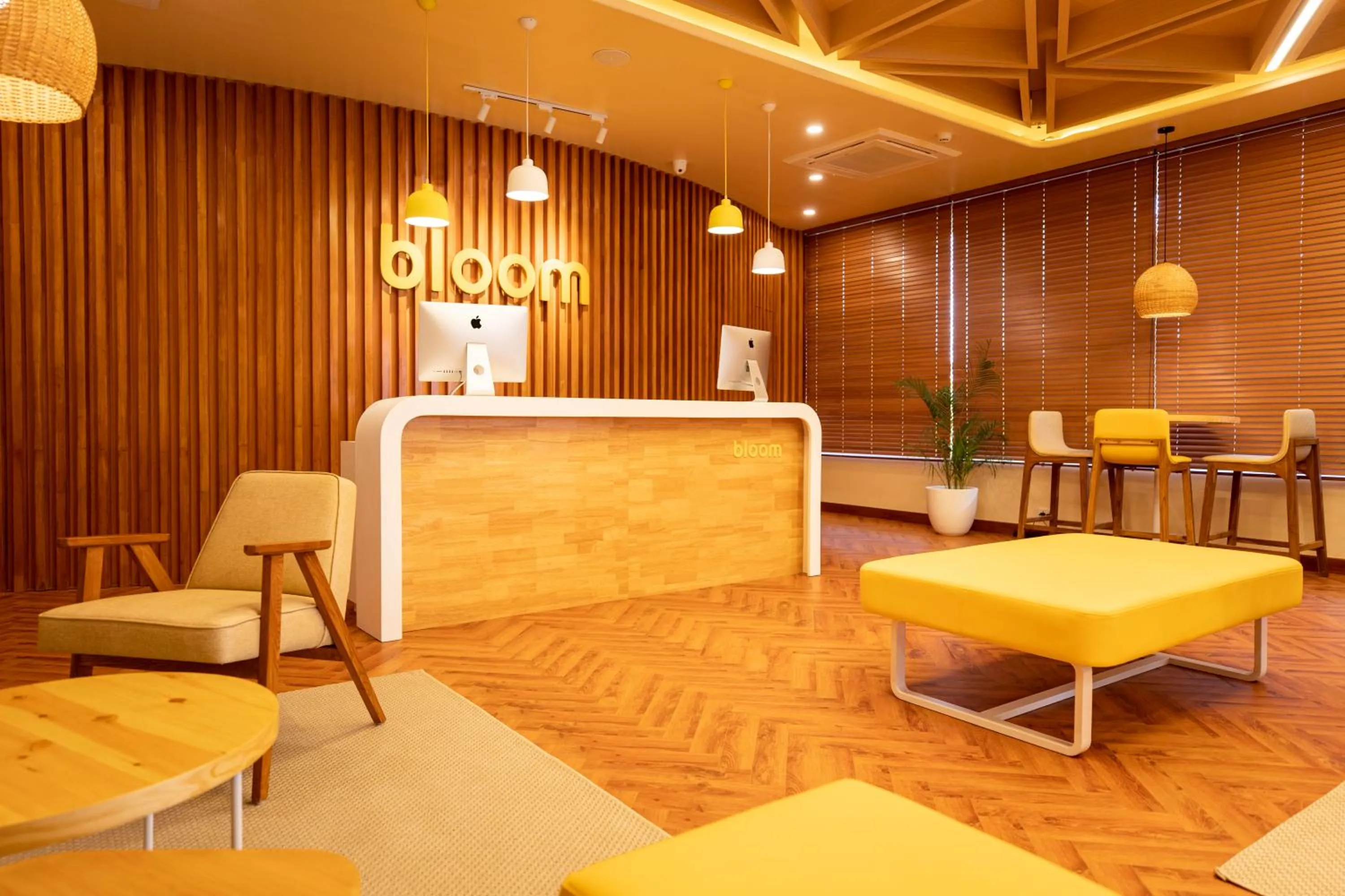 Seating area in Bloom Hub l ORR Marathahalli