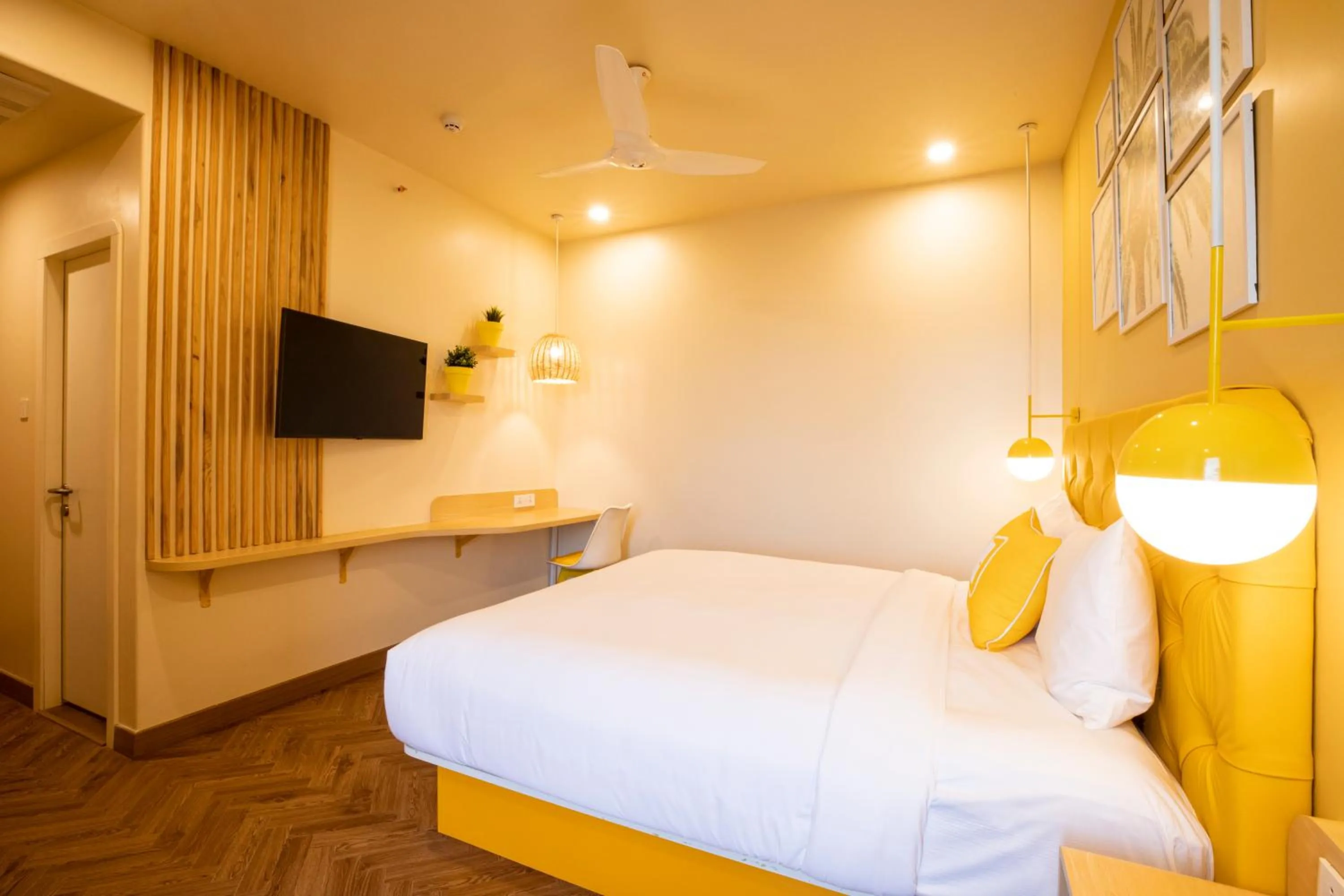 Photo of the whole room, Bed in Bloom Hub l ORR Marathahalli