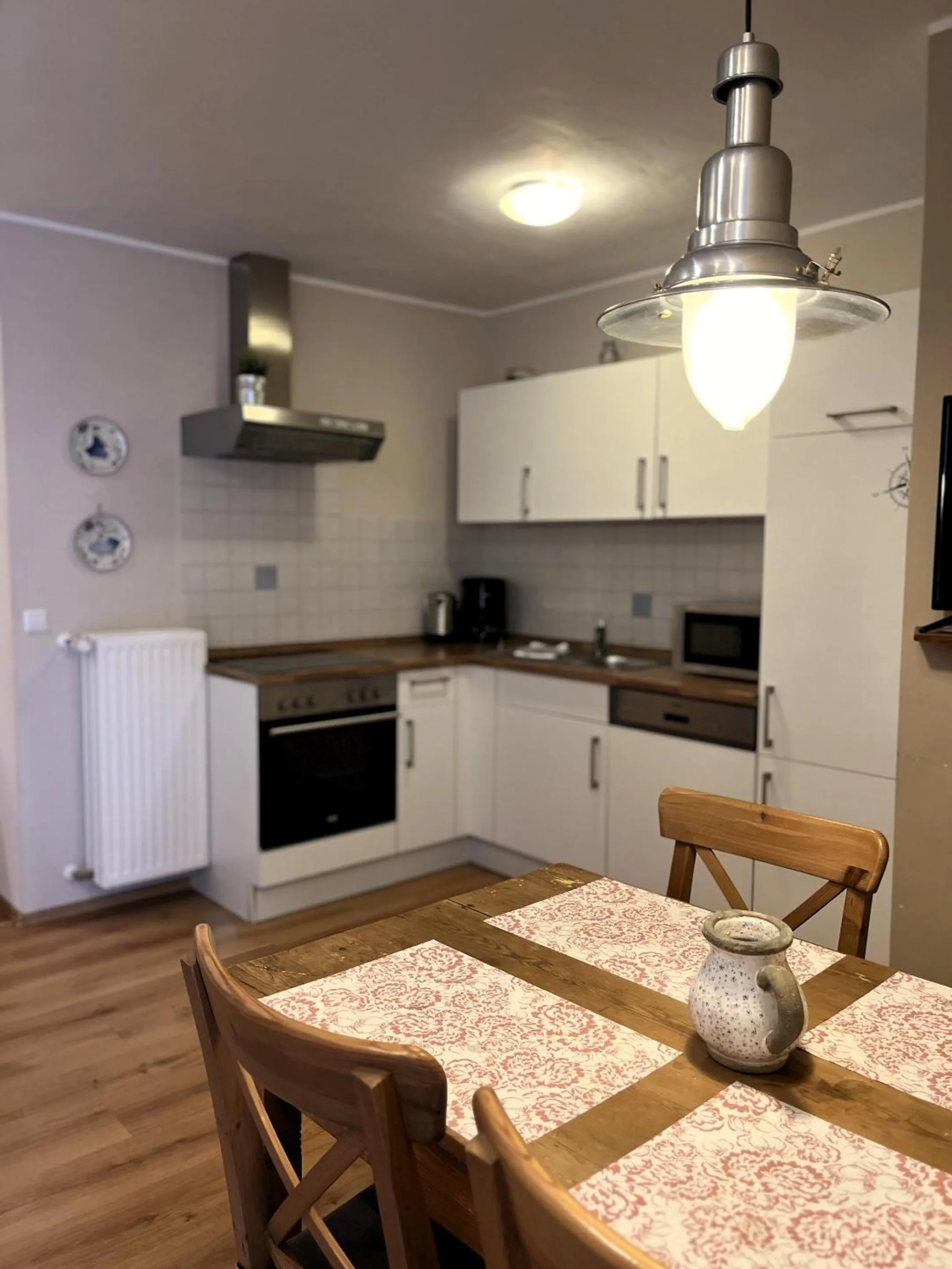 Kitchen or kitchenette in Landhotel Rehedyk