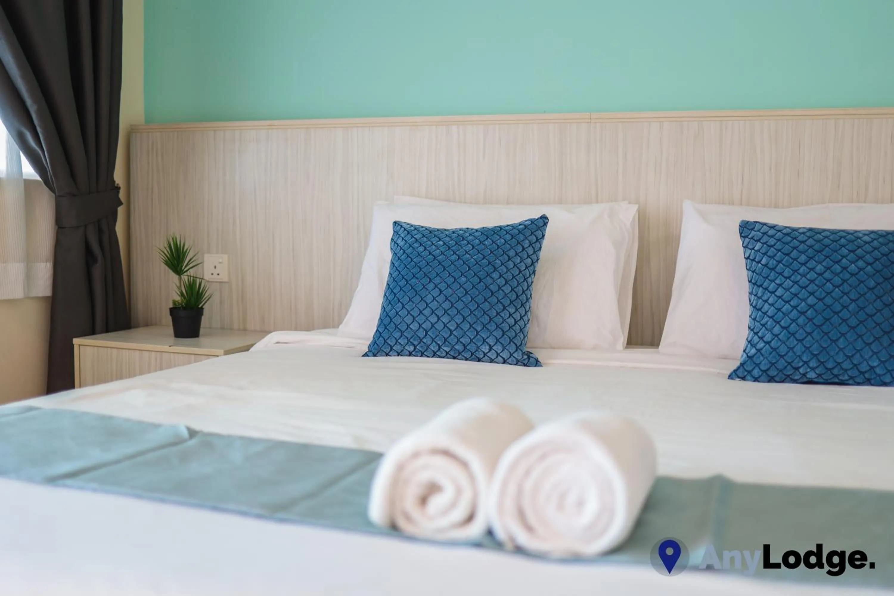 towels, Bed in AnyLodge Waterfront Marina Island Pangkor