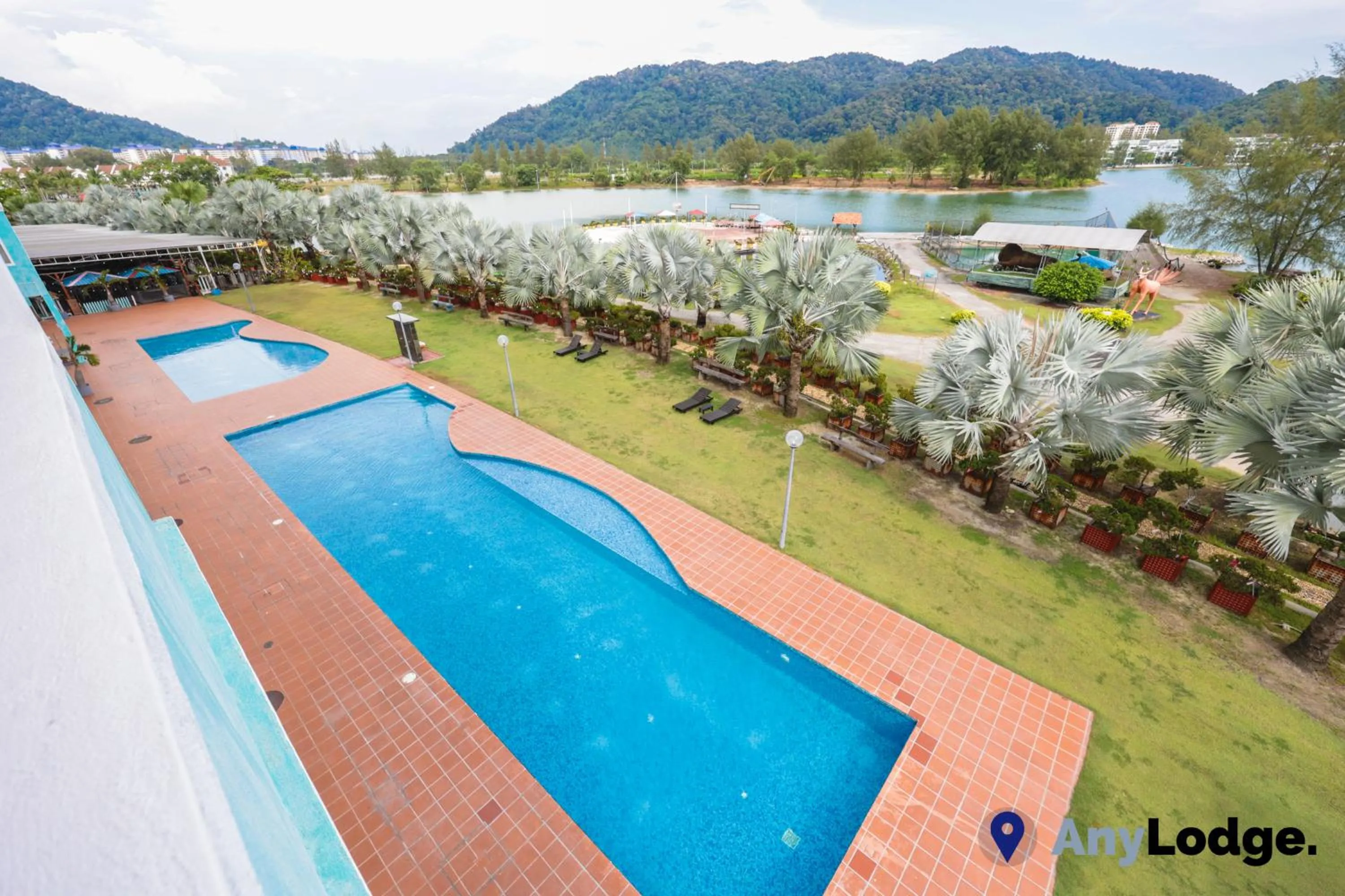 Swimming pool in AnyLodge Waterfront Marina Island Pangkor-Lumut