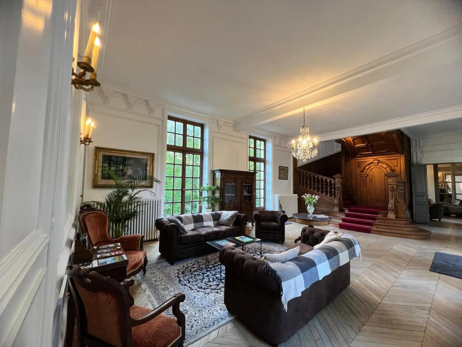 Lobby or reception in Château du Rondon