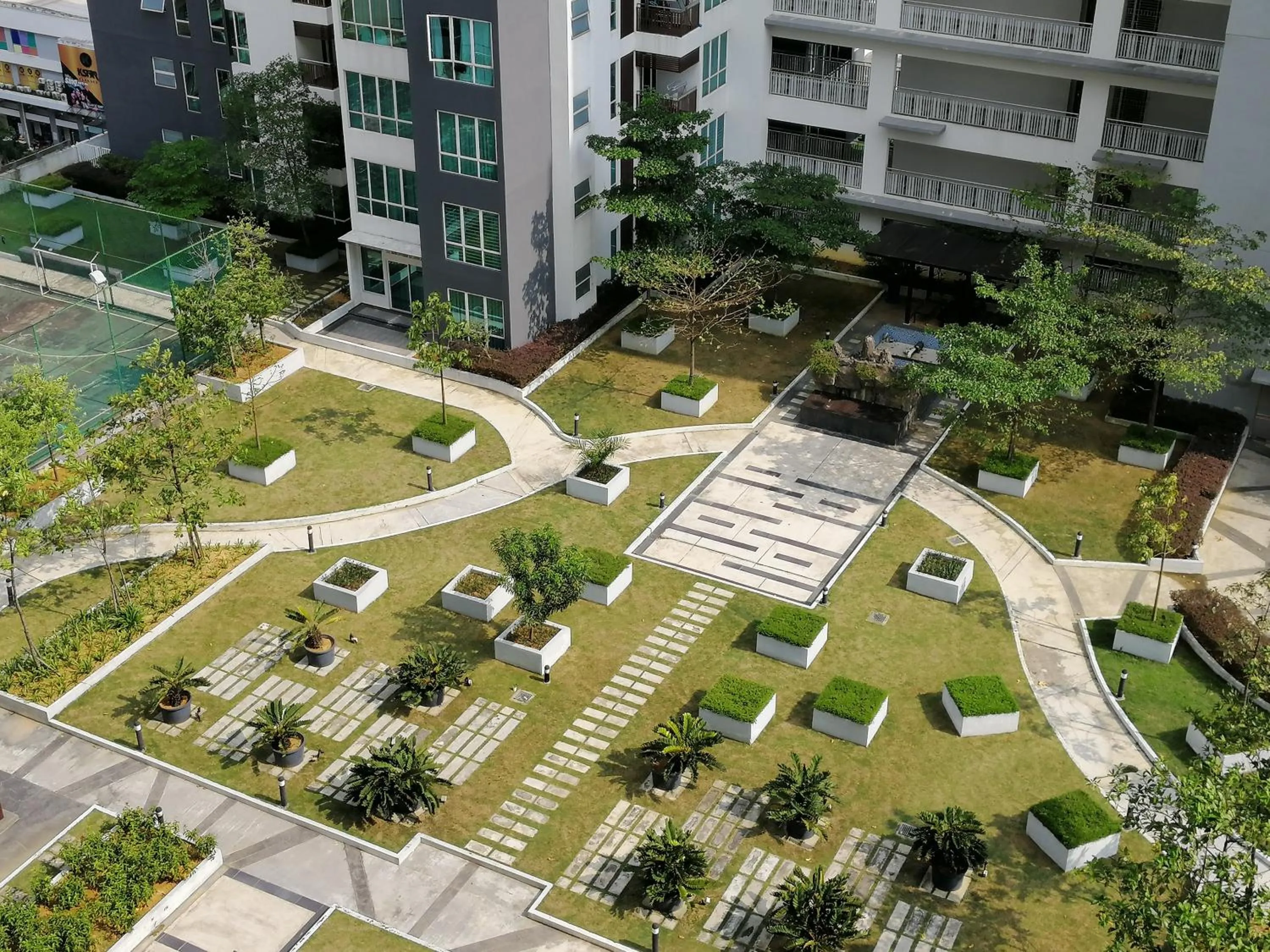 Garden view in Setapak Central Signature Suites by Manhattan Group