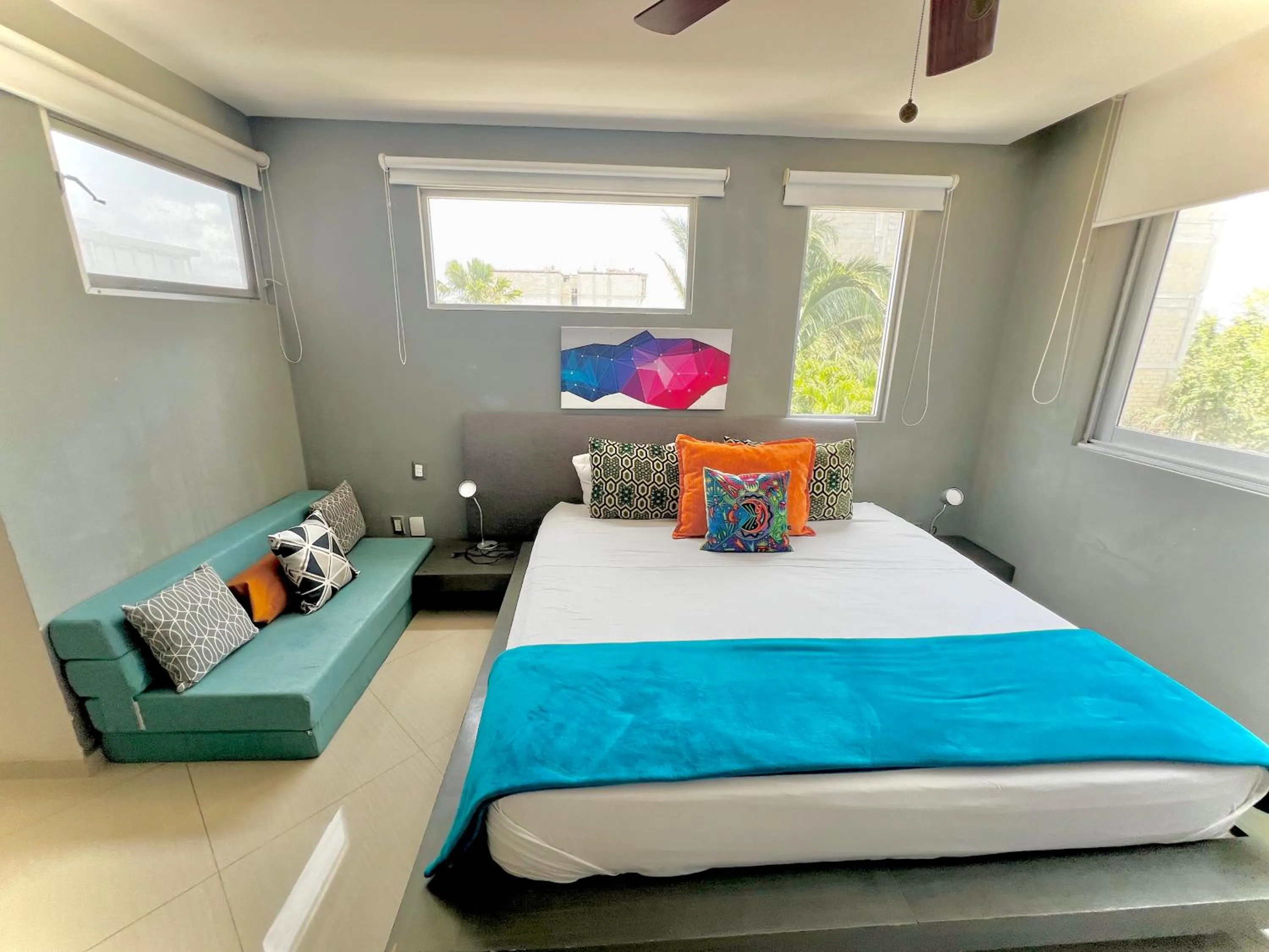 Bed in Playa Centro Rooftop Apartments & Studios