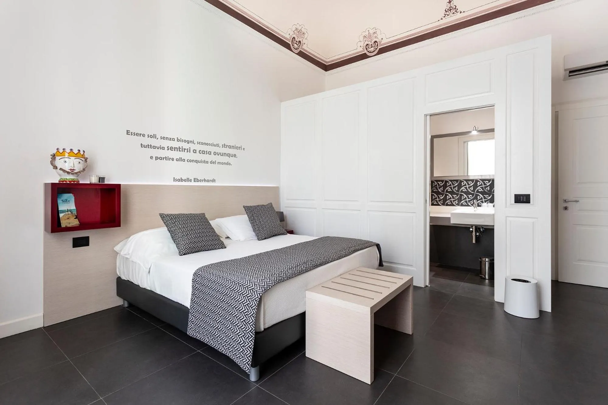 Bed in Nostos rooms & Apartments