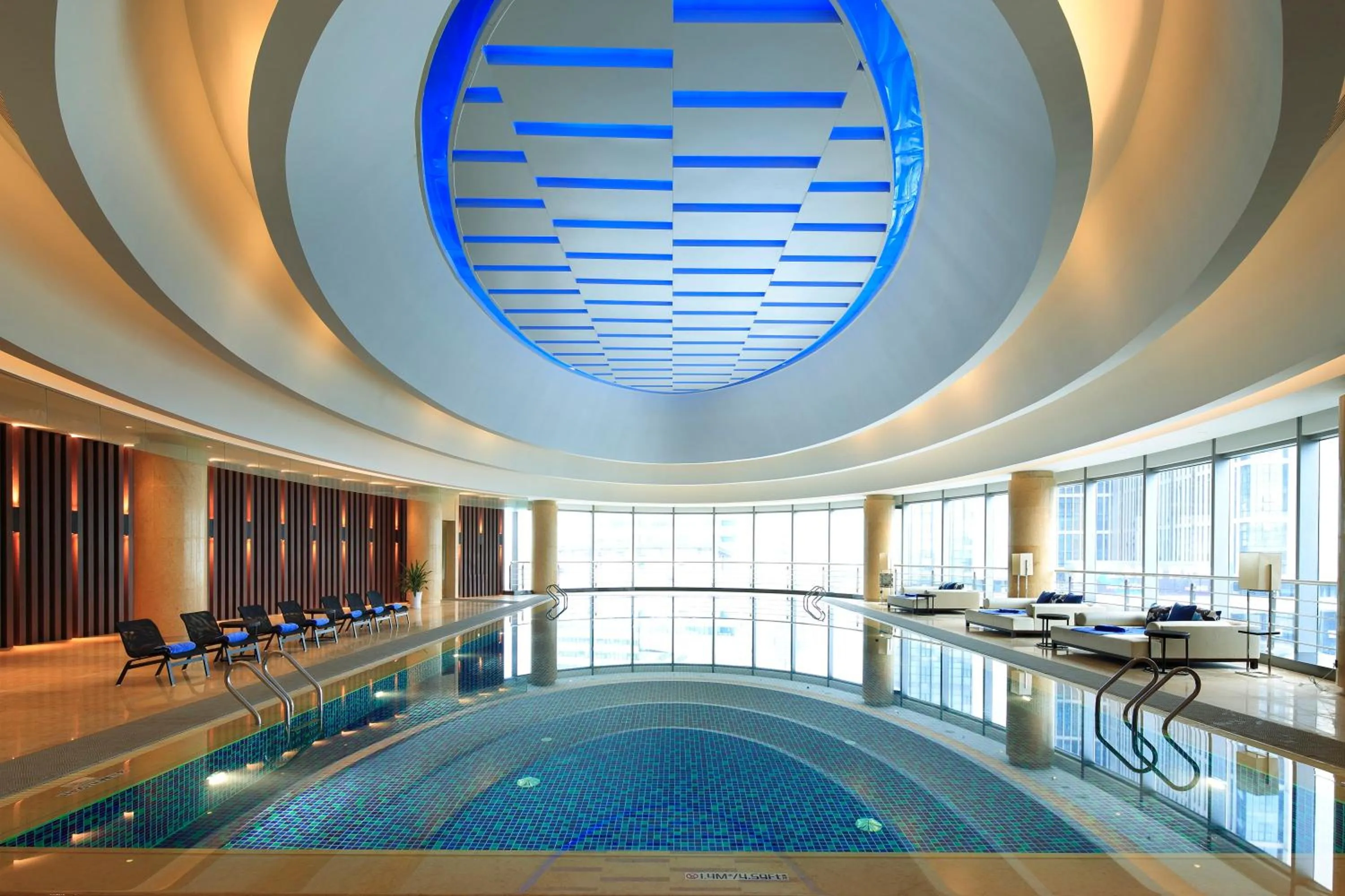 Swimming pool in Crowne Plaza Wuxi Taihu by IHG