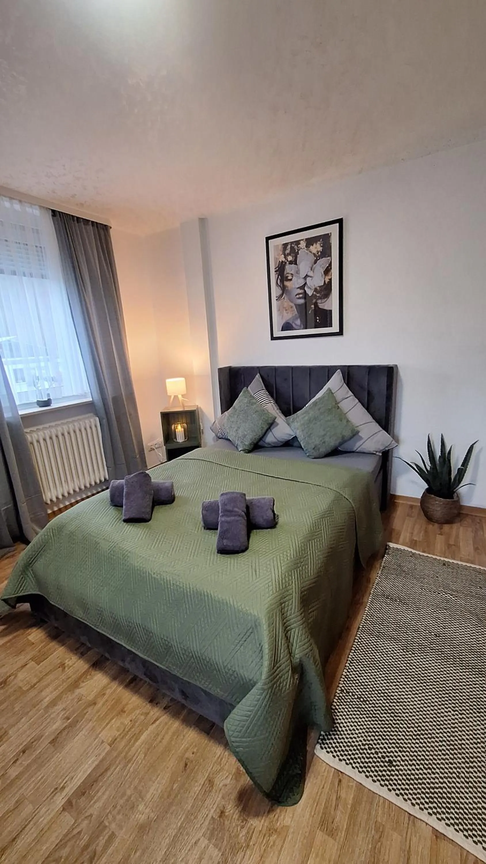 Bed in Gästehaus Mittmann