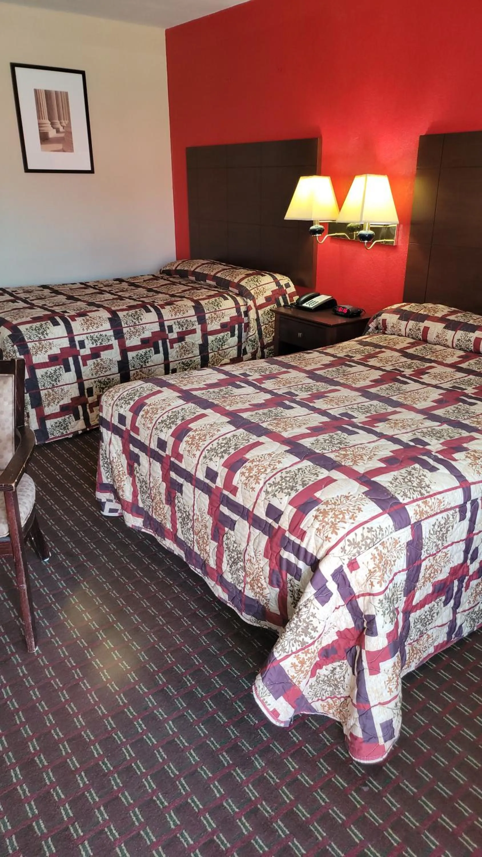 Bed in Western Motel