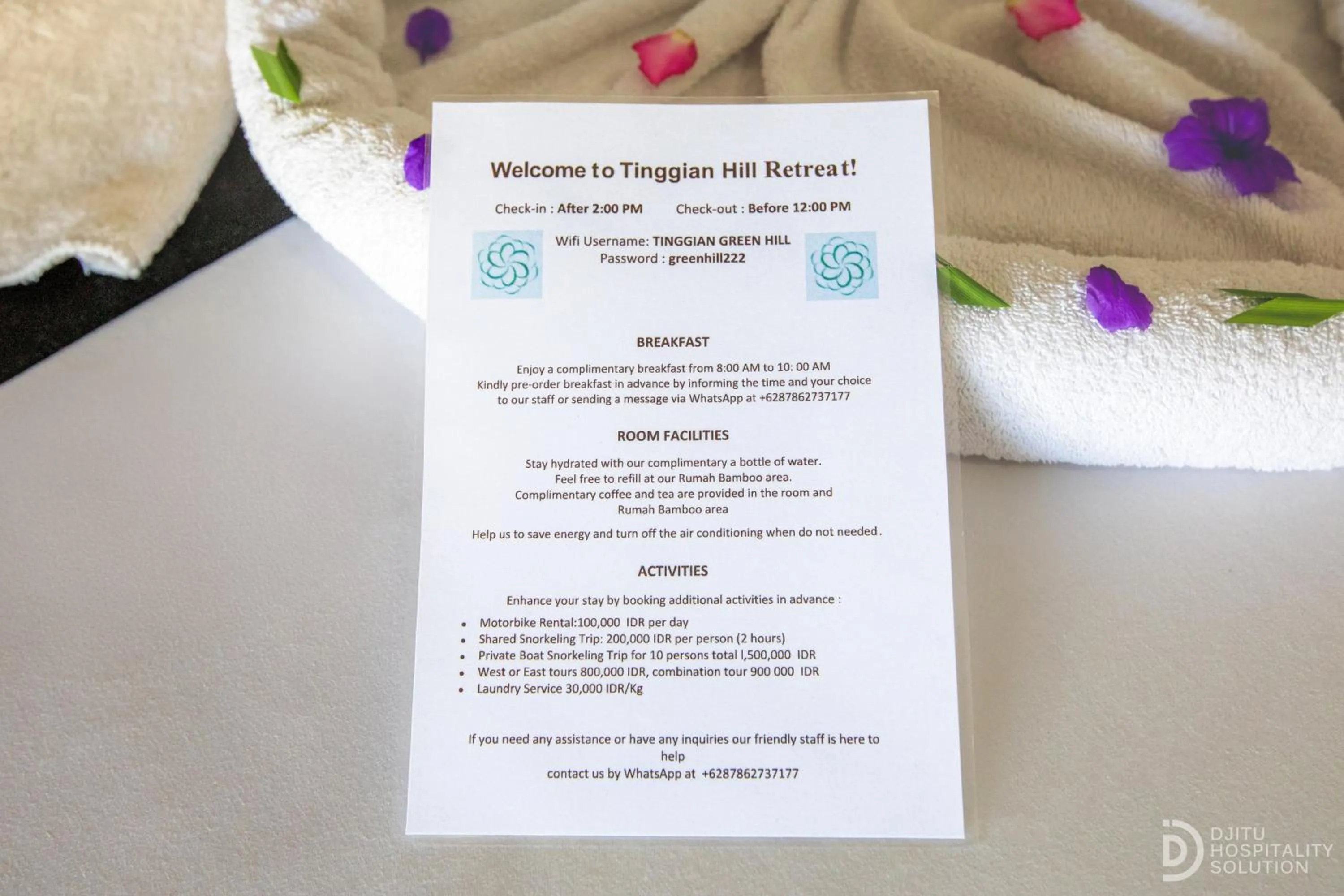 Property logo or sign in Tinggian Hill Retreat