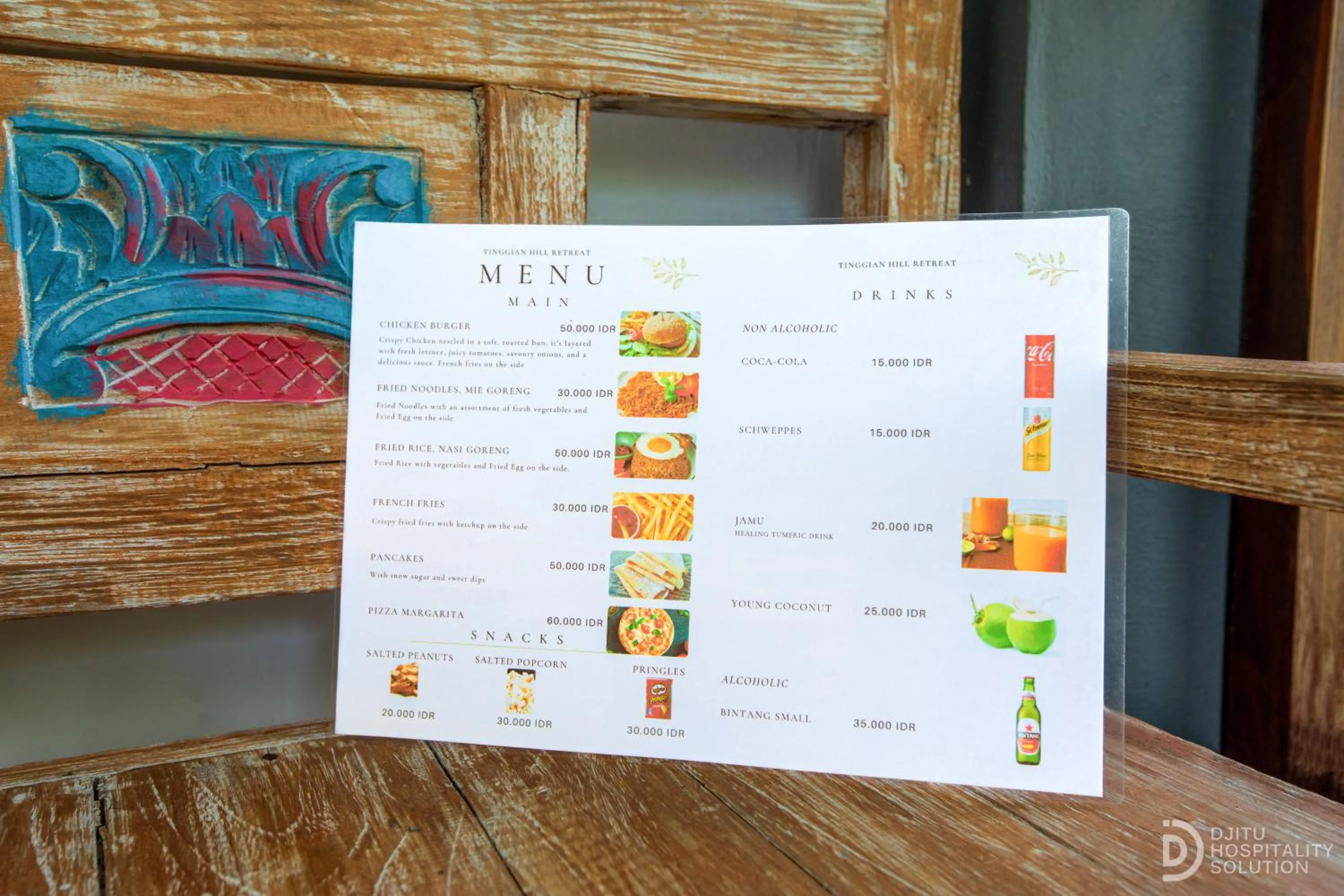 Food and drinks in Tinggian Hill Retreat