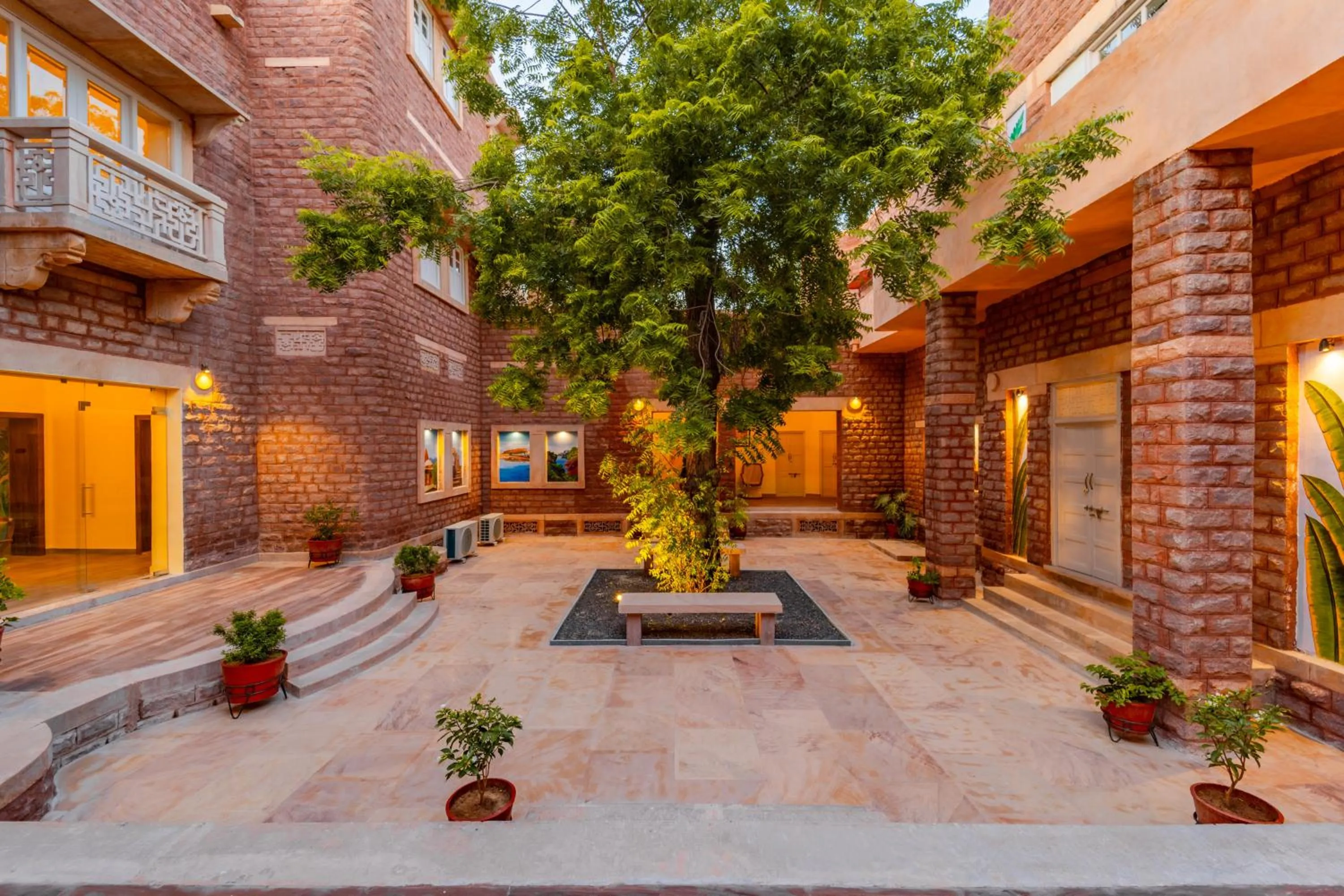 Inner courtyard view in Tree Of Life Bhadrajun House, Jodhpur