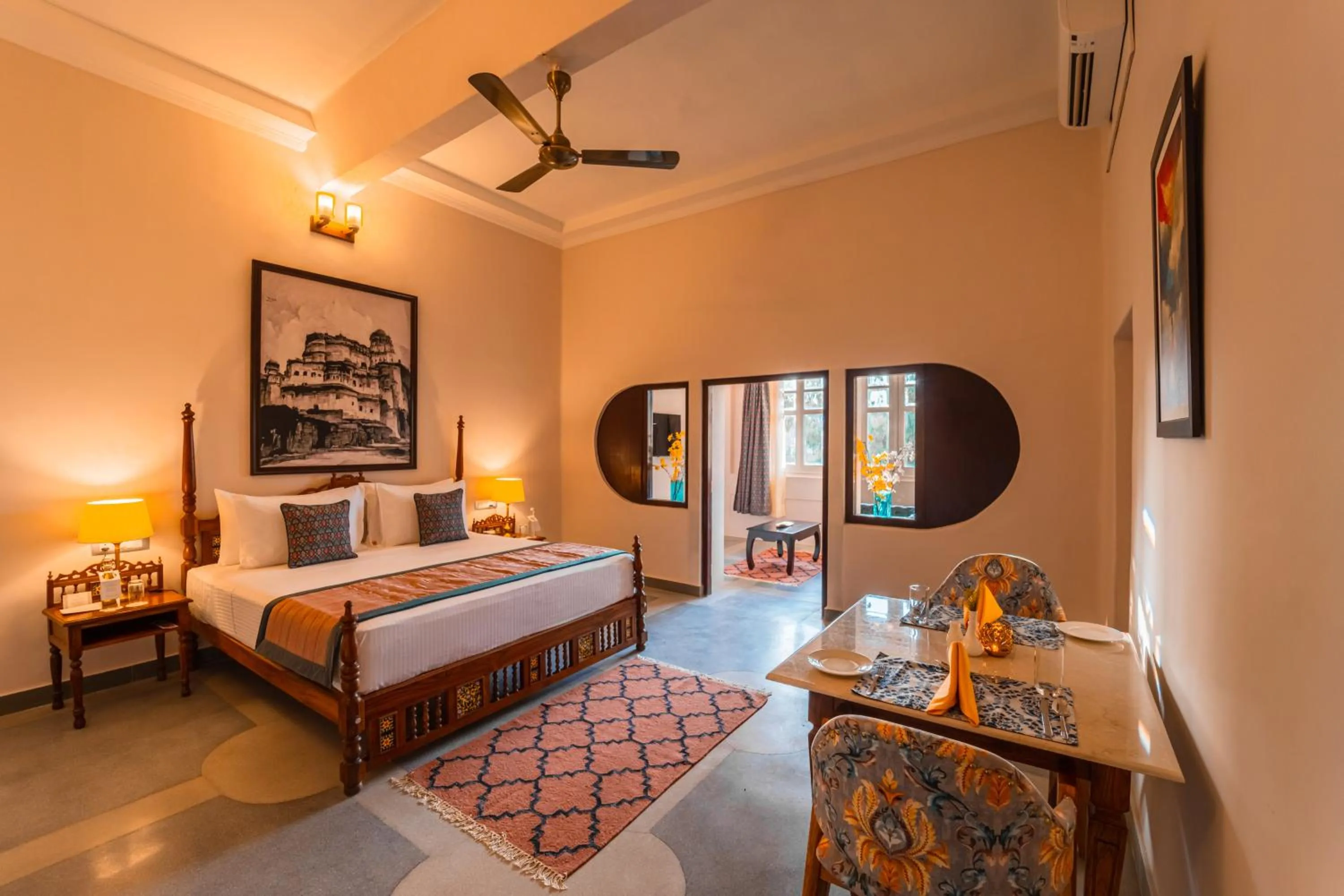 Bedroom, Bed in Tree Of Life Bhadrajun House, Jodhpur