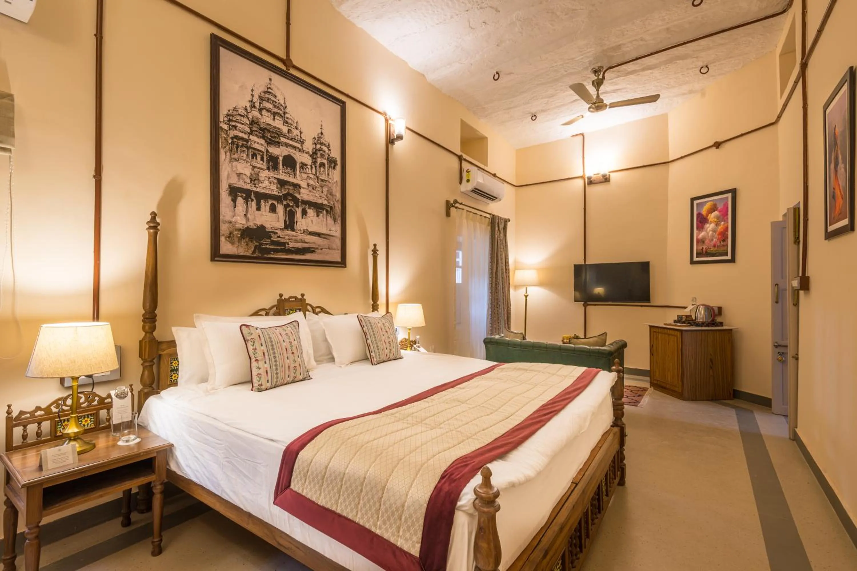 Bedroom, Bed in Tree Of Life Bhadrajun House, Jodhpur