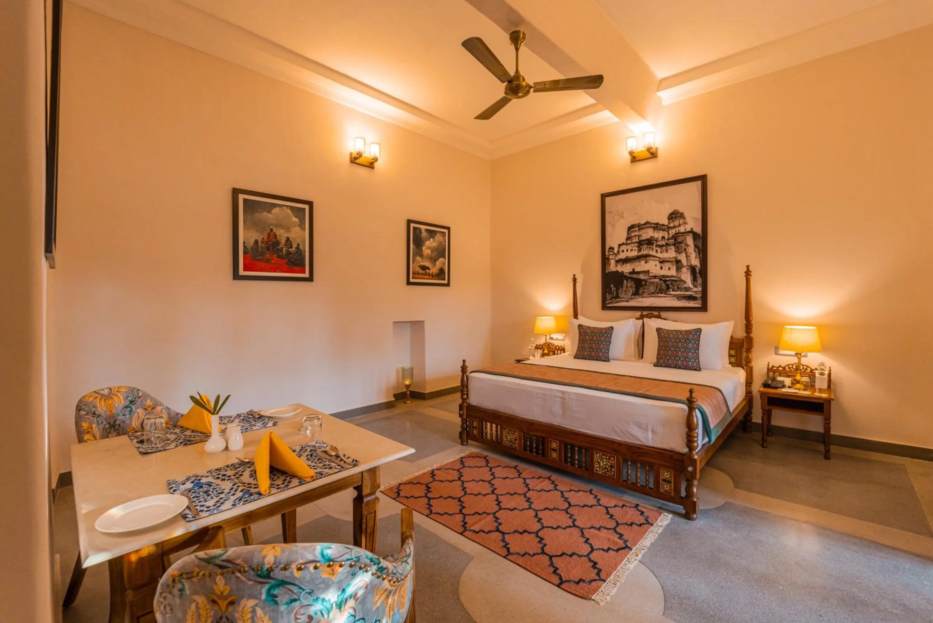 Bedroom, Bed in Tree Of Life Bhadrajun House, Jodhpur