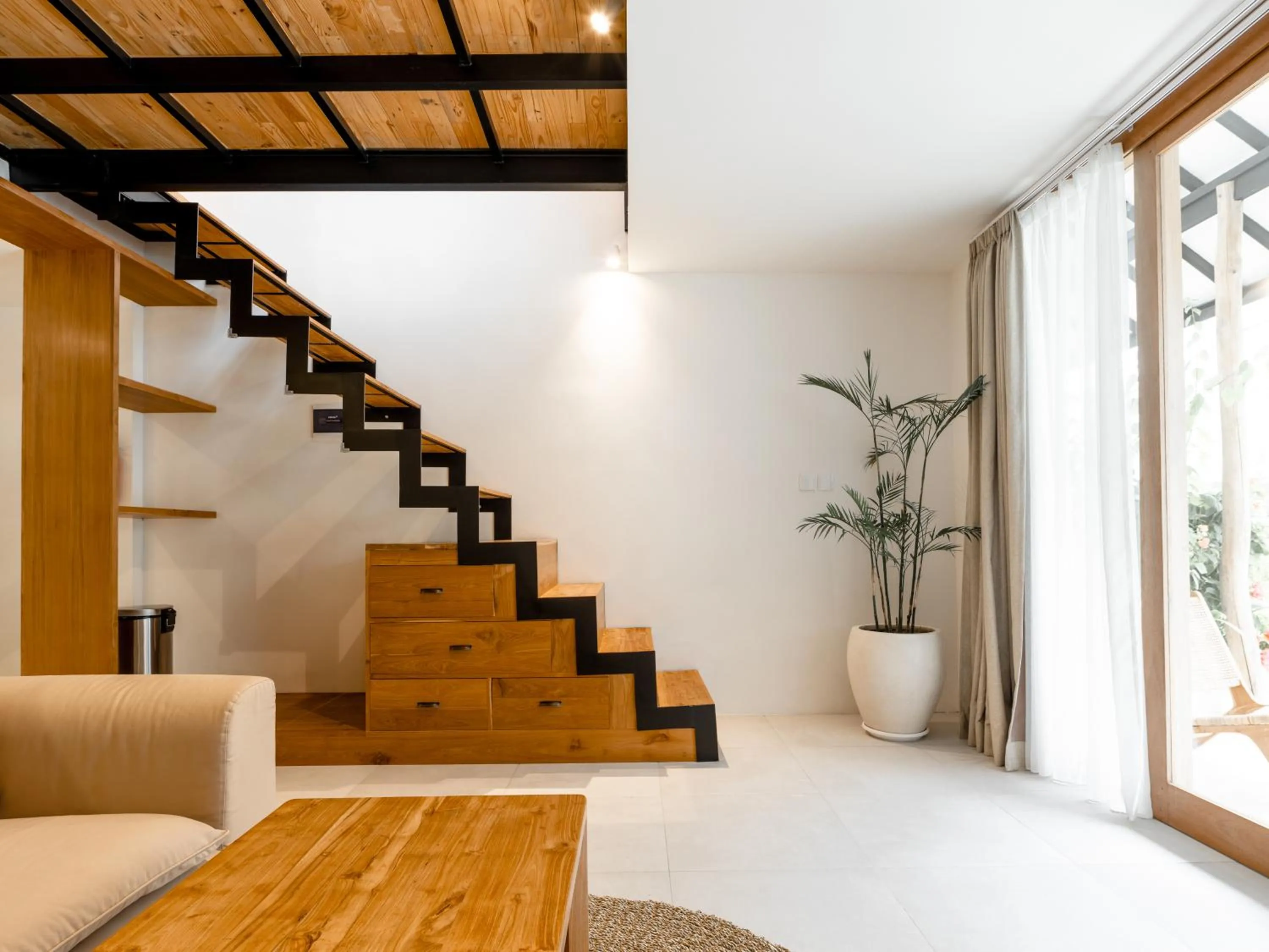 Living room in Berawa Village Suite